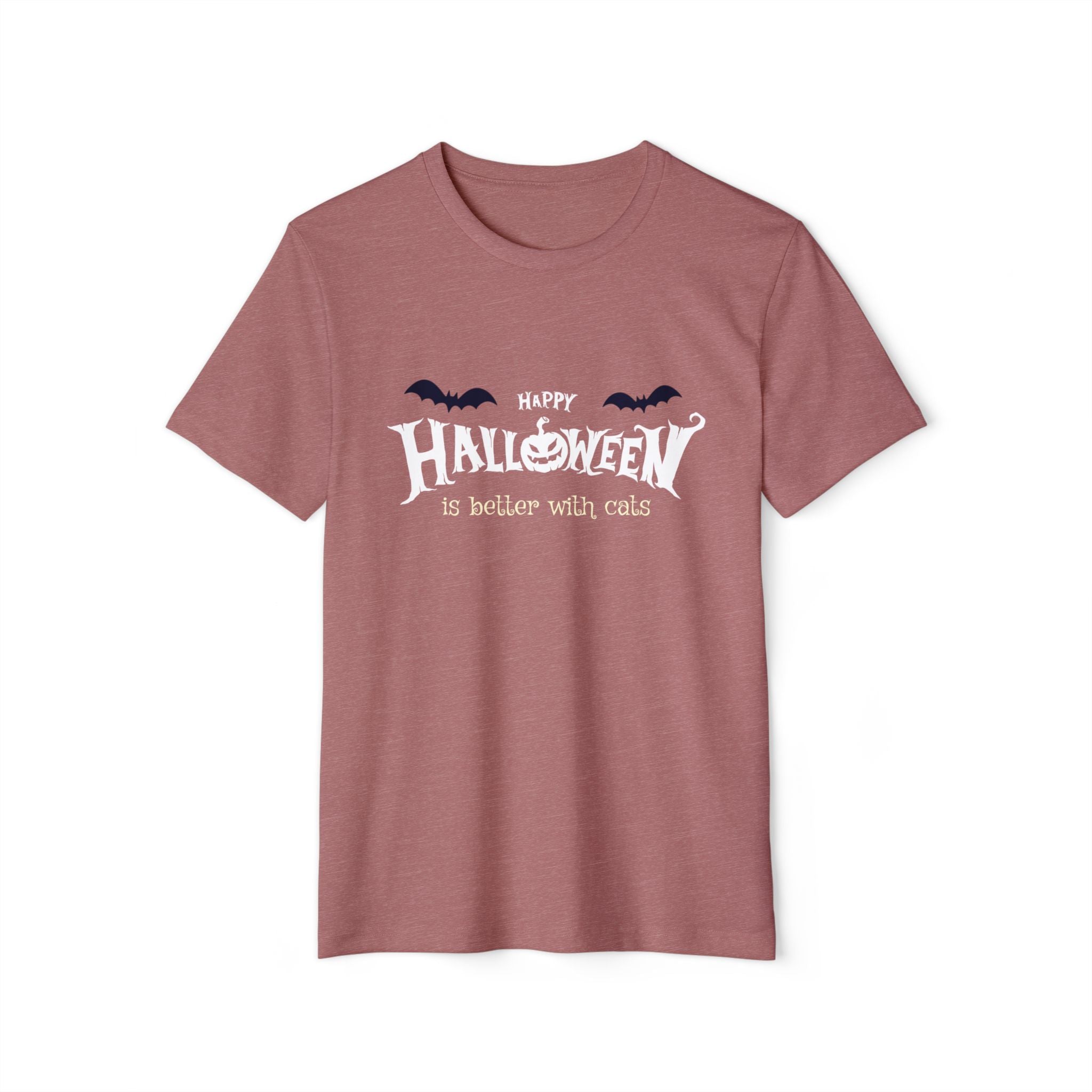 Halloween with Witch's Cats | Unisex Recycled Organic T-Shirt