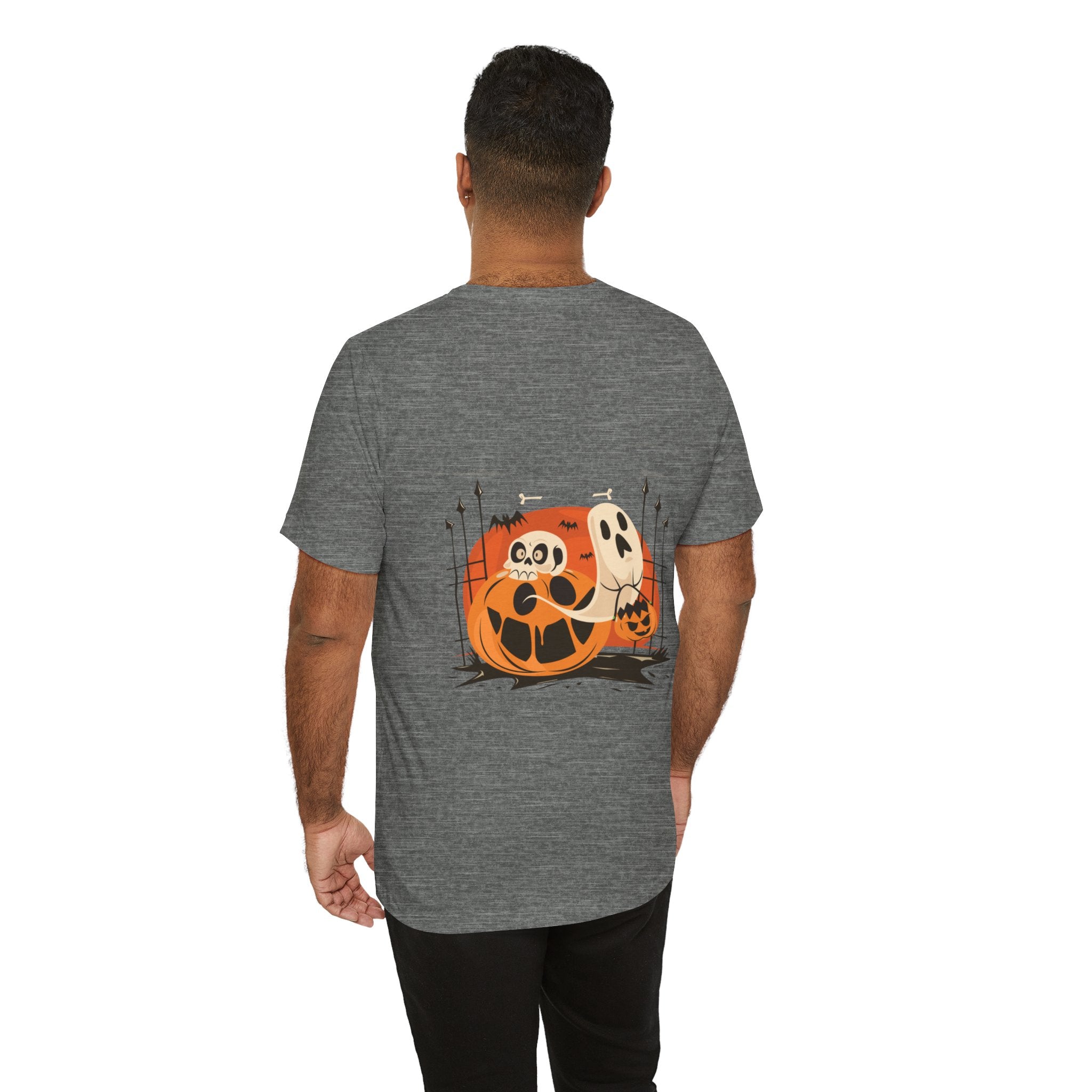 Halloween with Pumpkins | Unisex Jersey Short Sleeve Tee