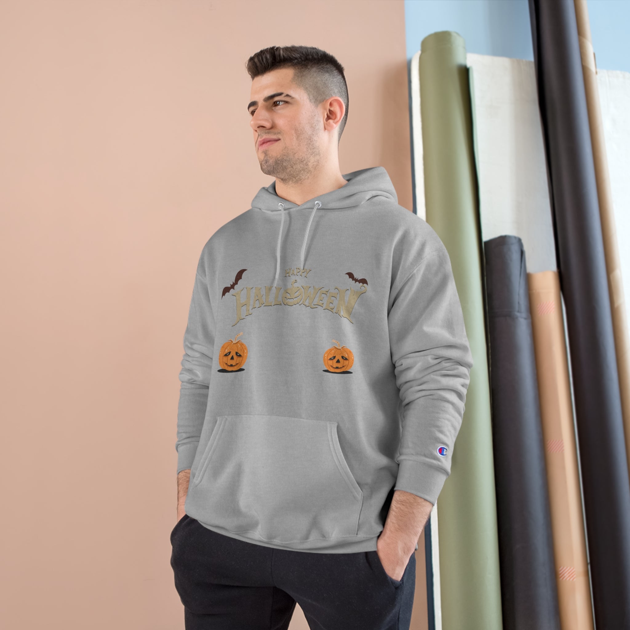Halloween with Pumpkins | Champion Hoodie