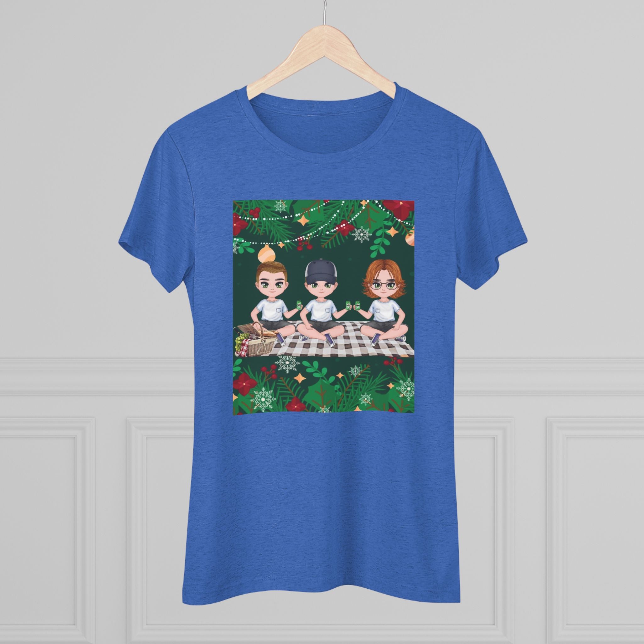 HAPPY CHRISTMAS DAY Women's Triblend Tee