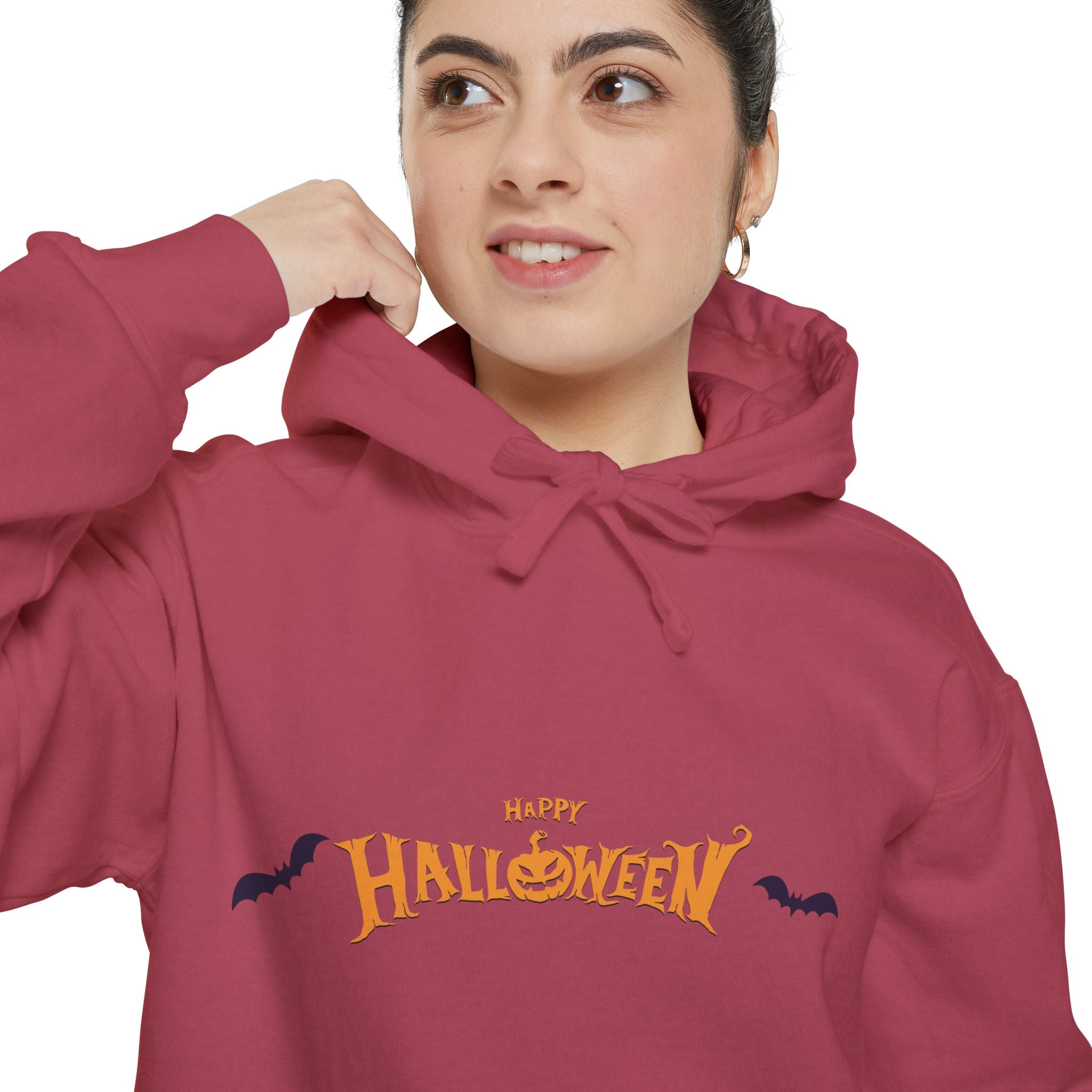 Halloween with Bats | Unisex Garment-Dyed Hoodie