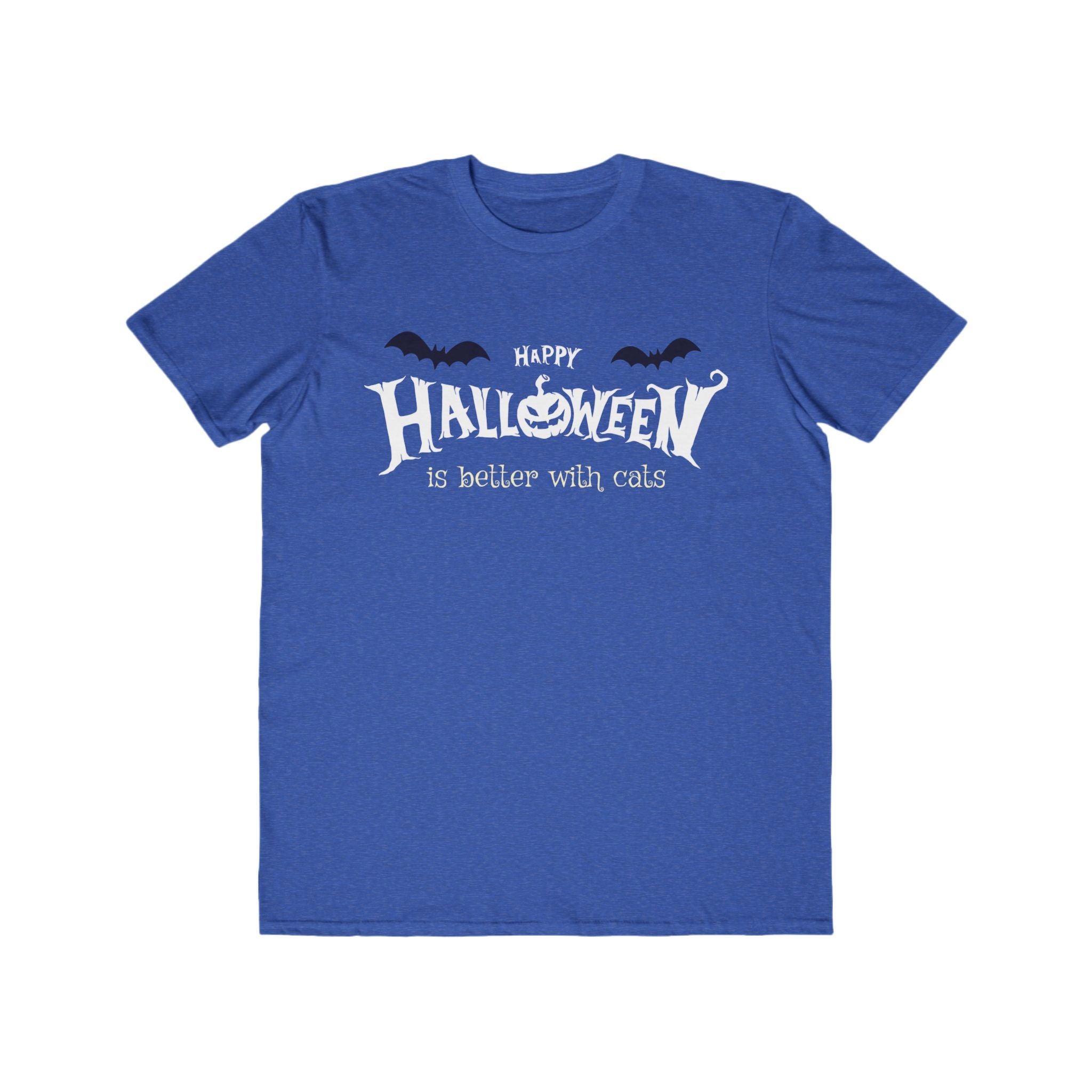 Halloween with Witch's Cats | Men's Lightweight Fashion Tee