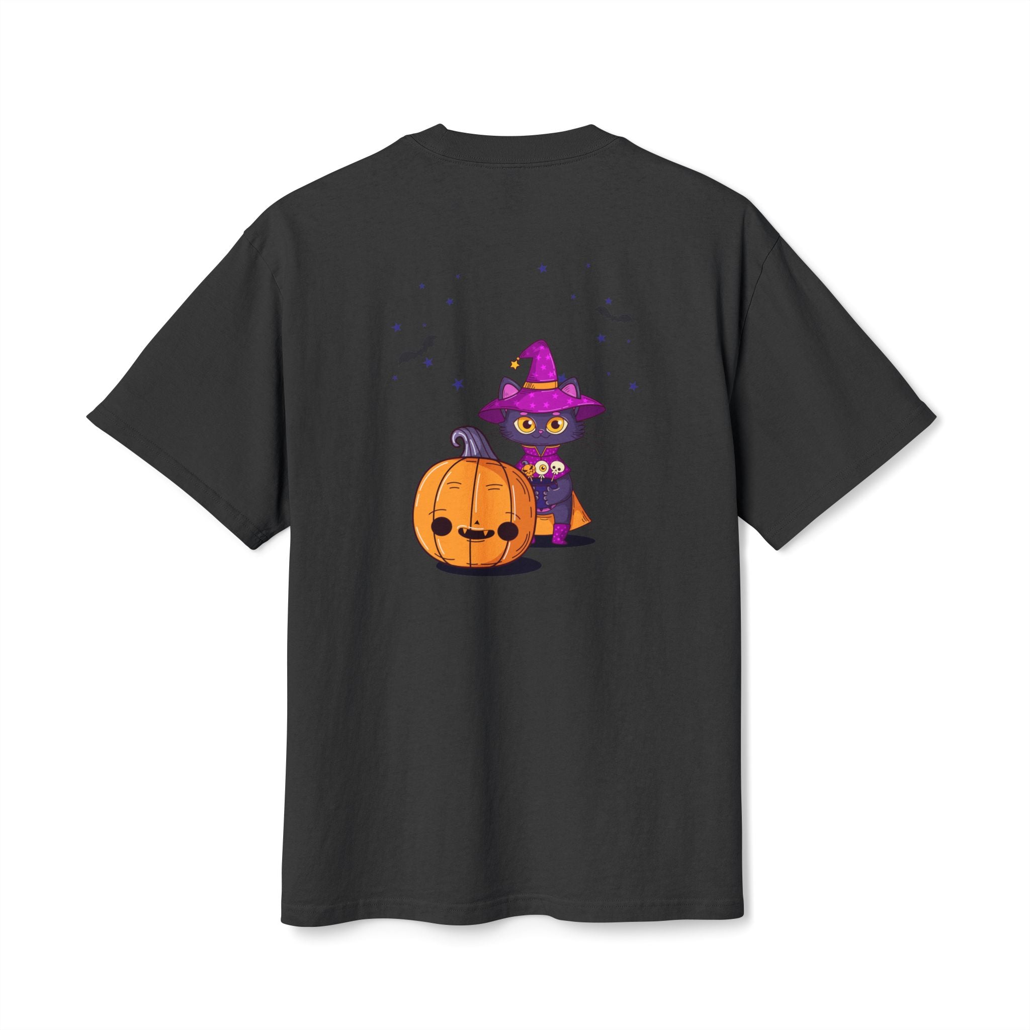 Halloween with Witch's Cats | Unisex Heavy Faded Tee