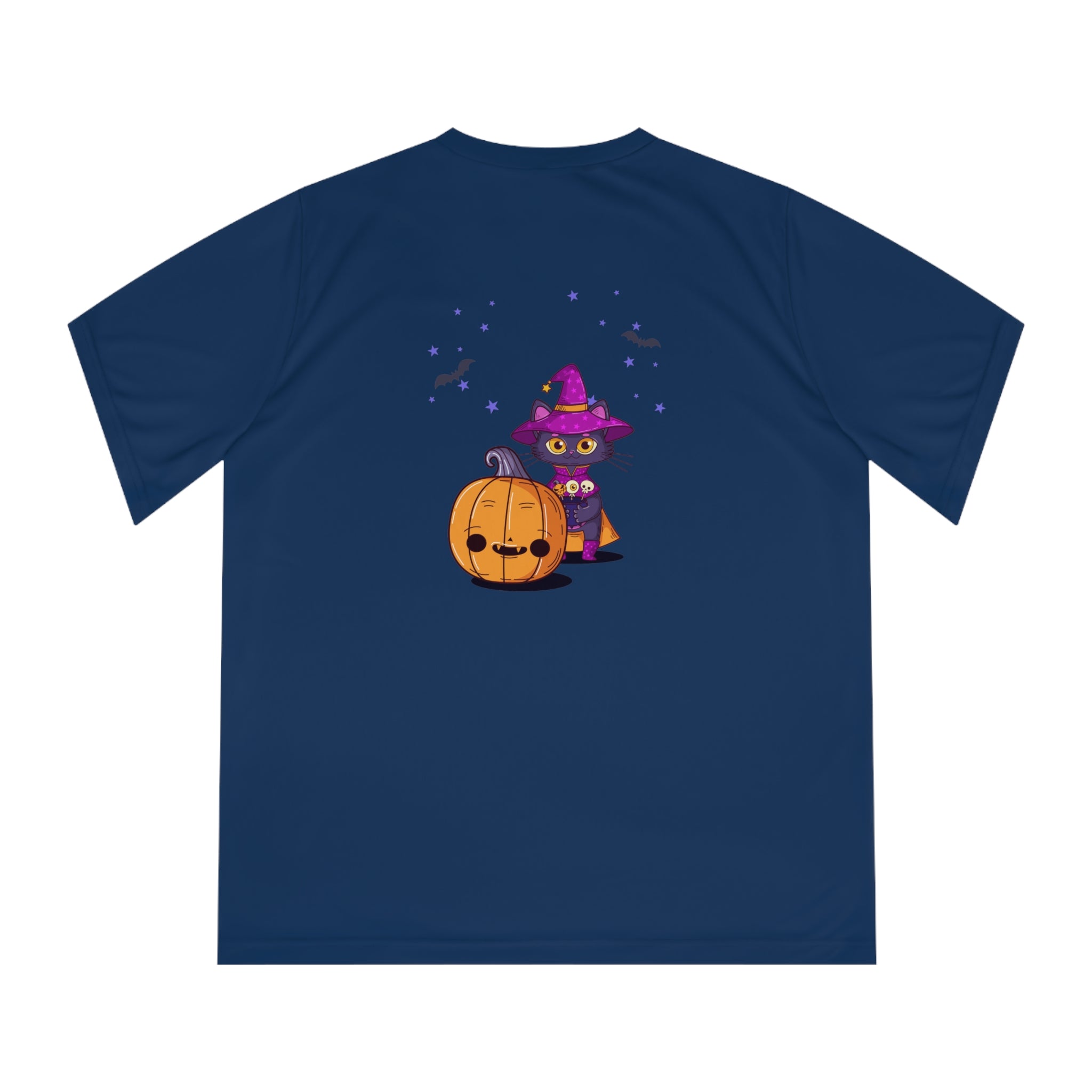 Halloween with Witch's Cats | Women's Performance V-Neck T-Shirt