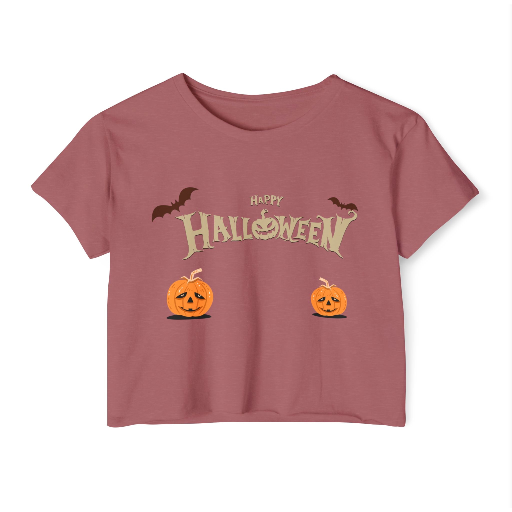 Halloween with Pumpkins | Women's Festival Crop Top
