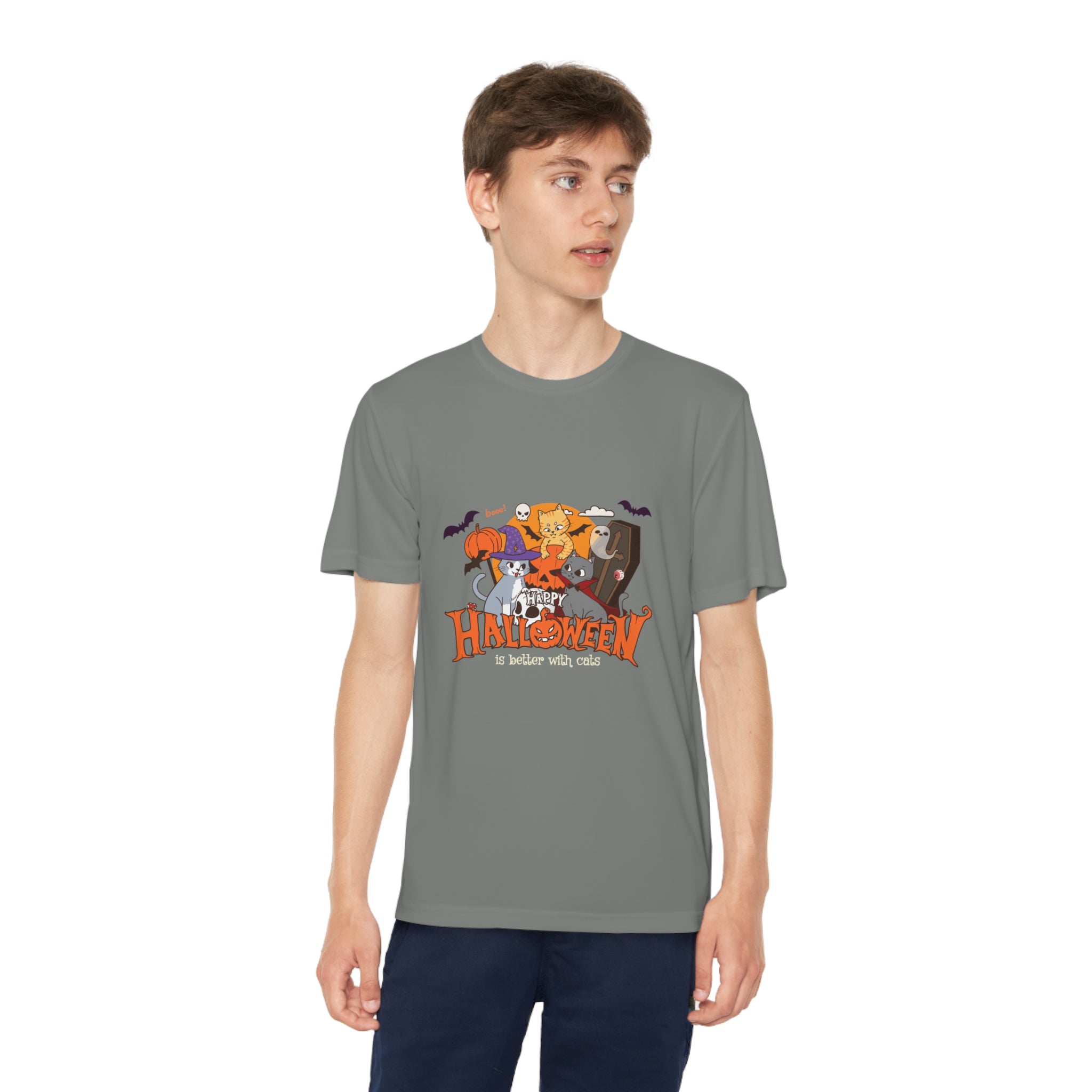 Halloween is Better with Cats | Youth Competitor Tee
