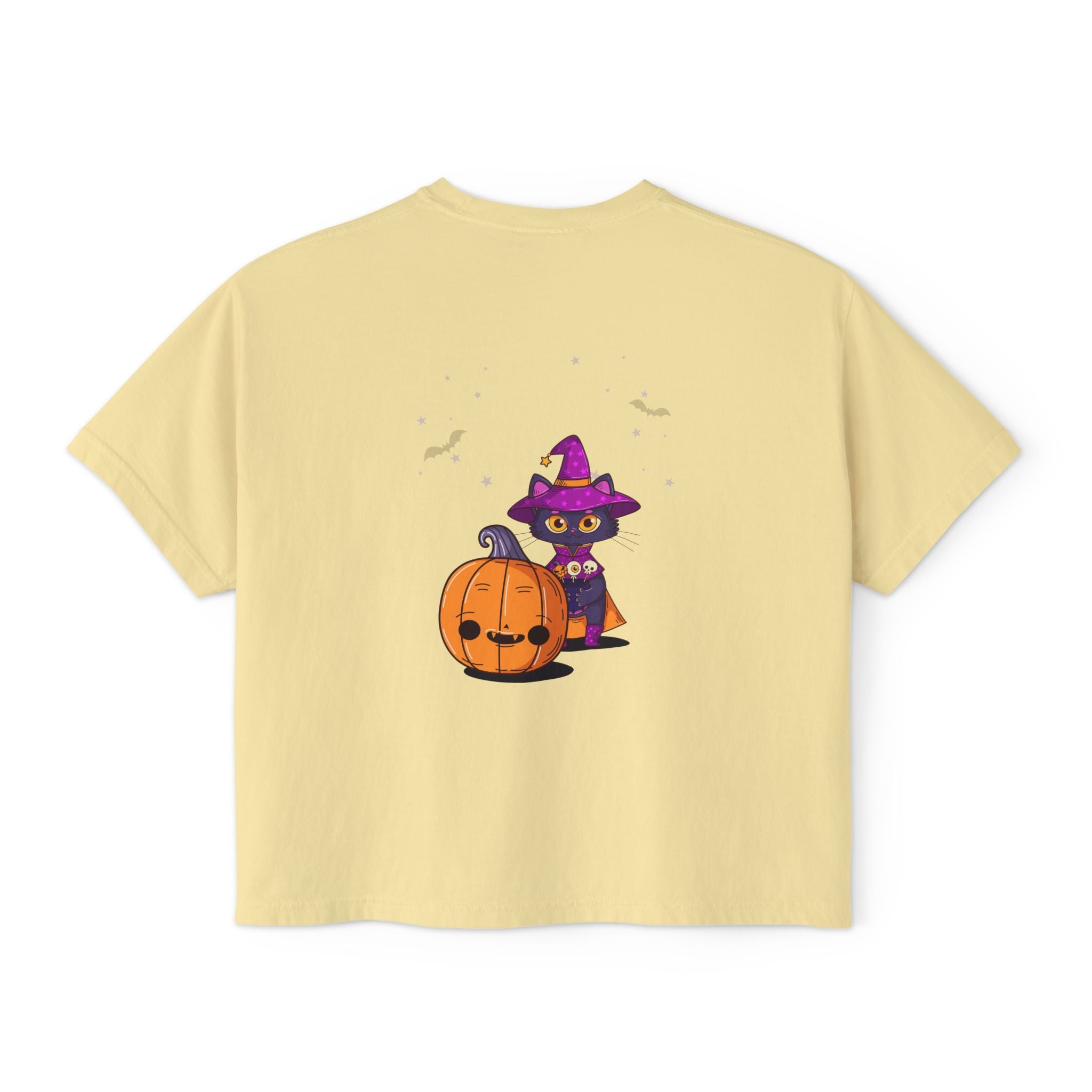 Halloween with Witch's Cats | Women's Boxy Tee
