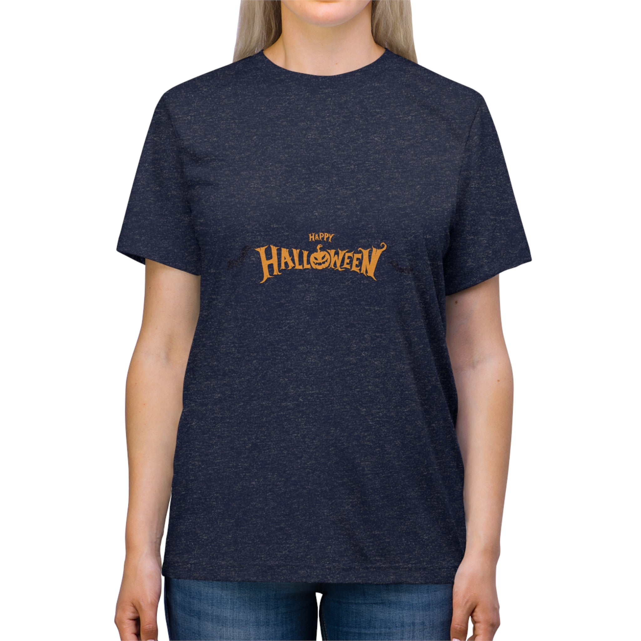 Halloween with Bats | Unisex Triblend Tee