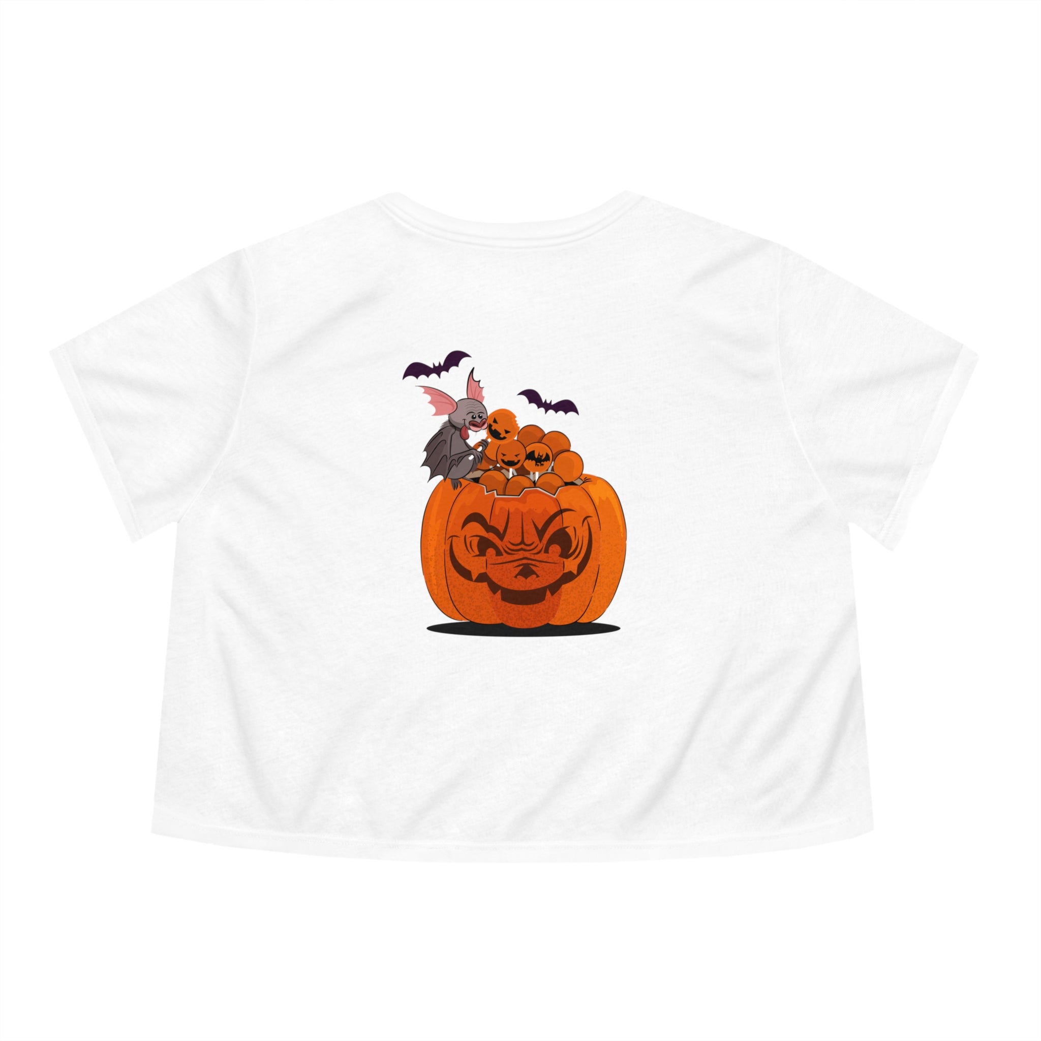 Halloween Trick or Treat | Women's Flowy Cropped Tee