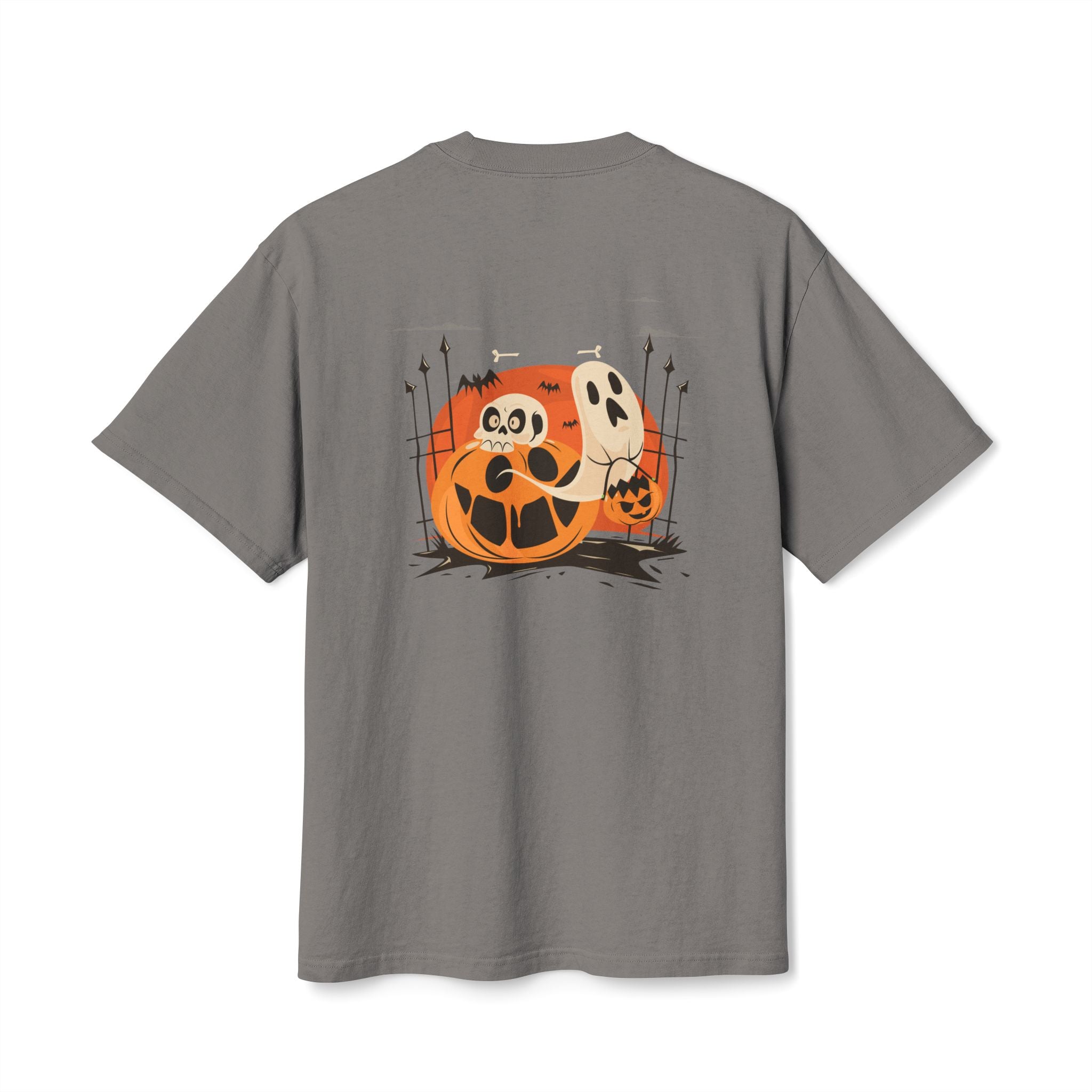 Halloween with Pumpkins | Unisex Heavy Faded Tee