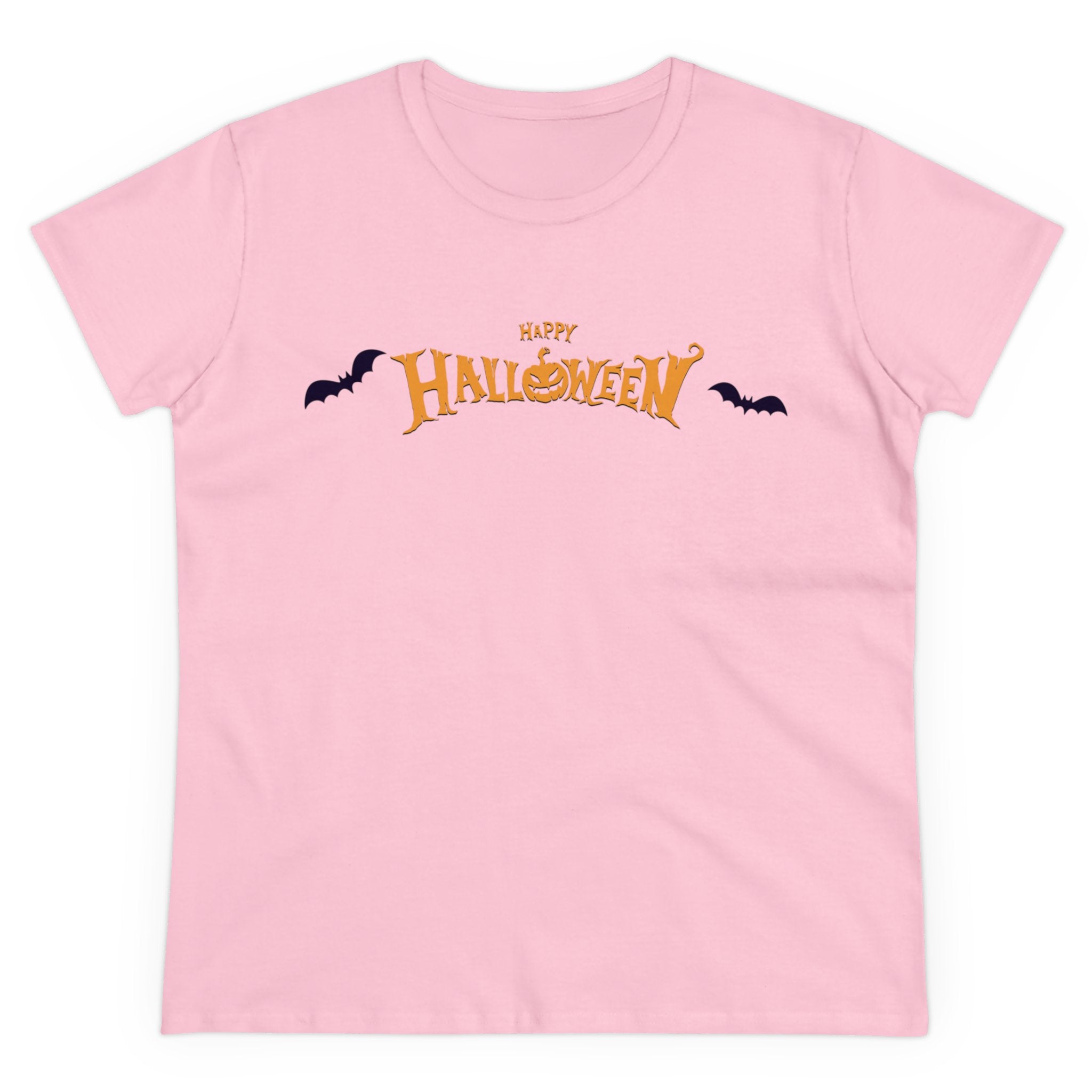 Halloween with Bats | Women's Midweight Cotton Tee
