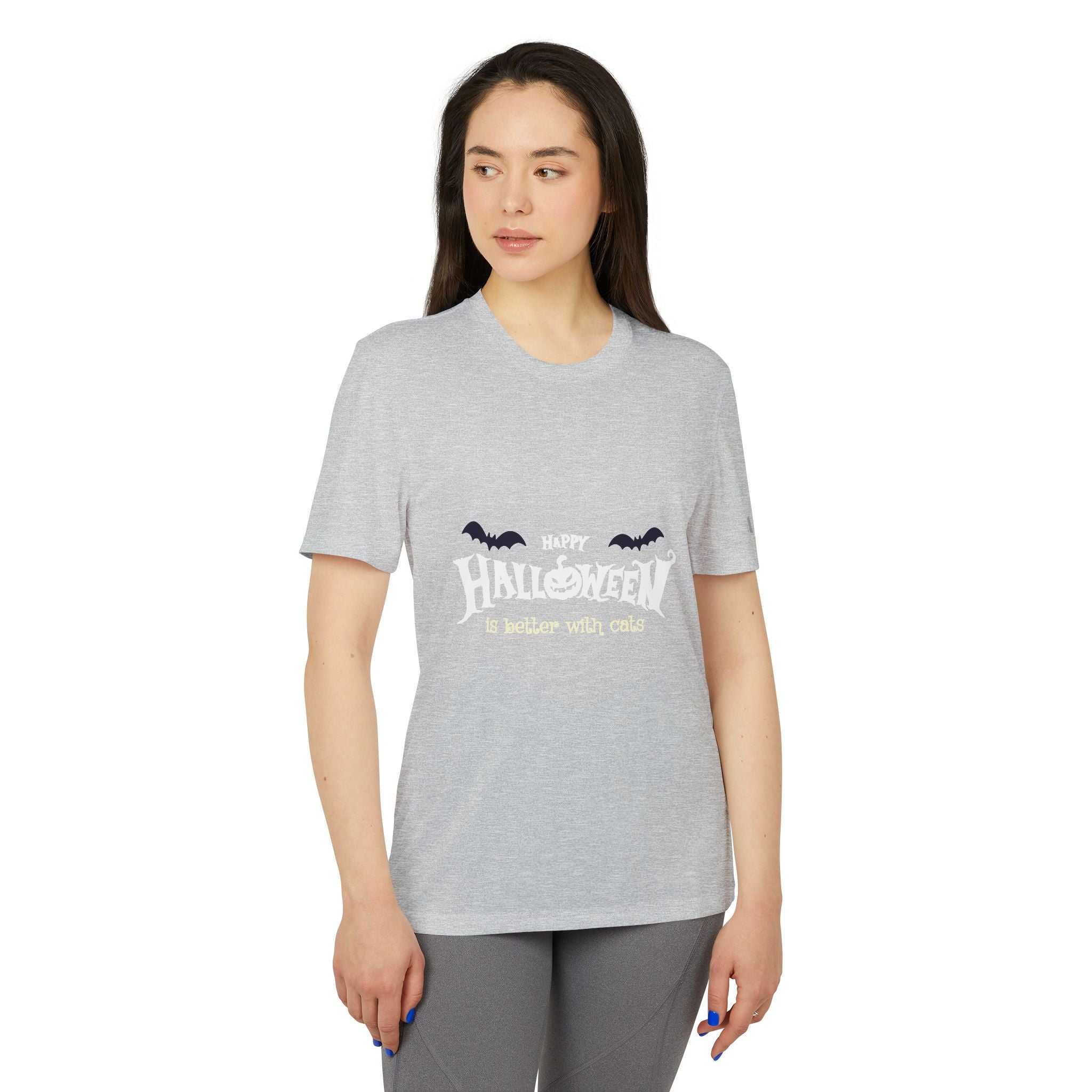 Halloween with Witch's Cats | adidas Unisex Sport T-shirt