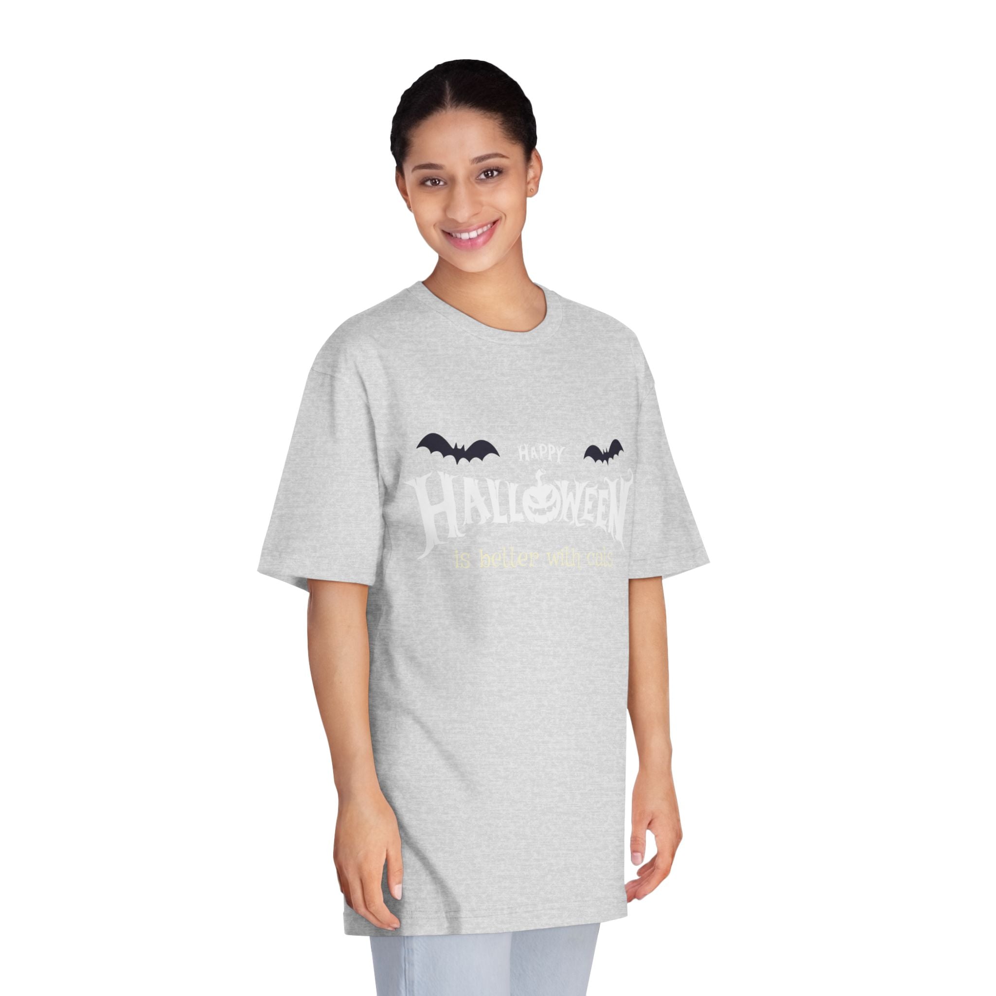 Halloween with Witch's Cats | Unisex Classic Crewneck T-Shirt
