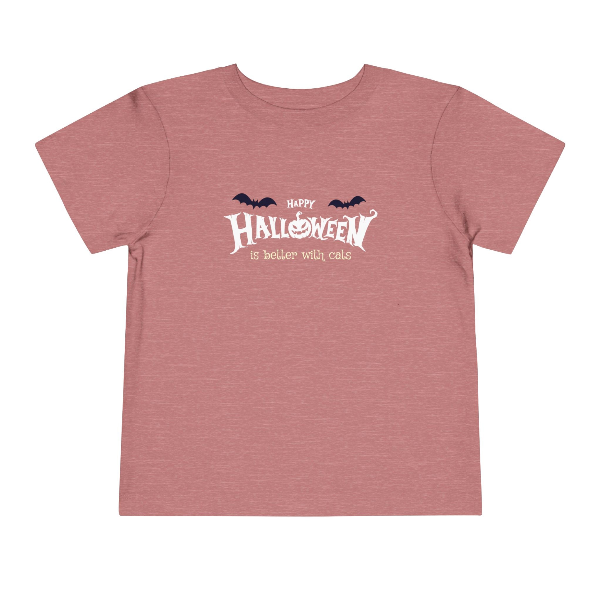 Halloween with Witch's Cats | Toddler Short Sleeve Tee