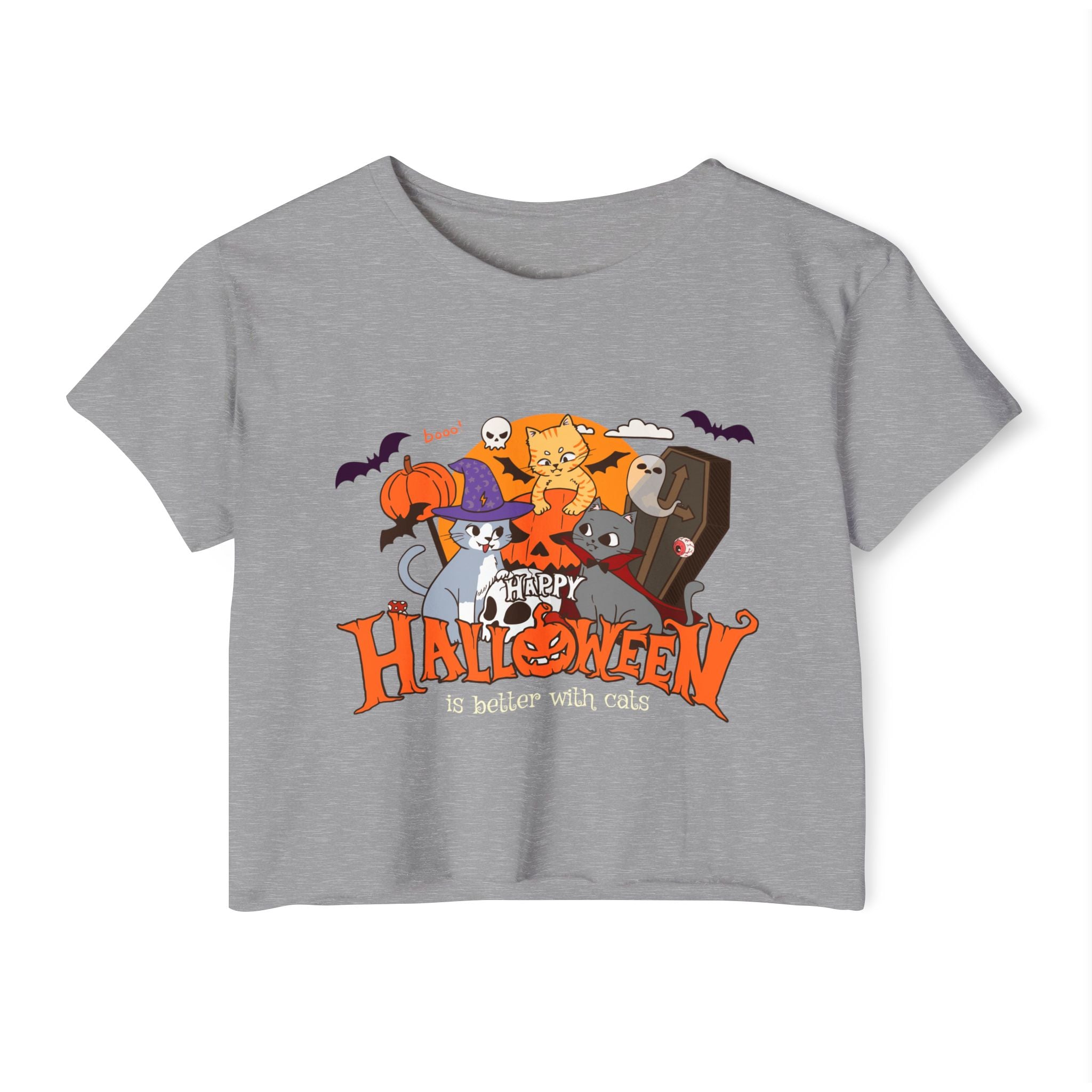 Halloween is Better with Cats | Women's Festival Crop Top