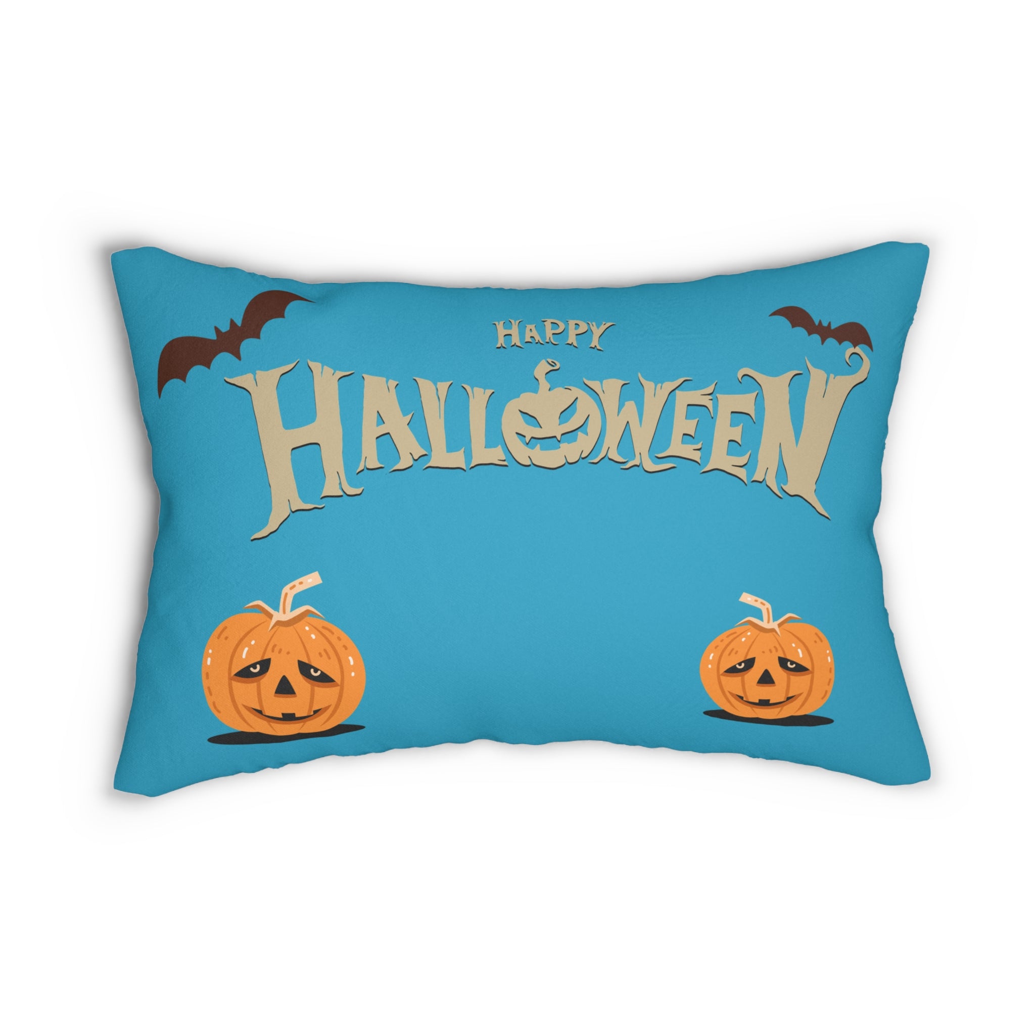 Halloween with Pumpkins | Spun Polyester Lumbar Pillow