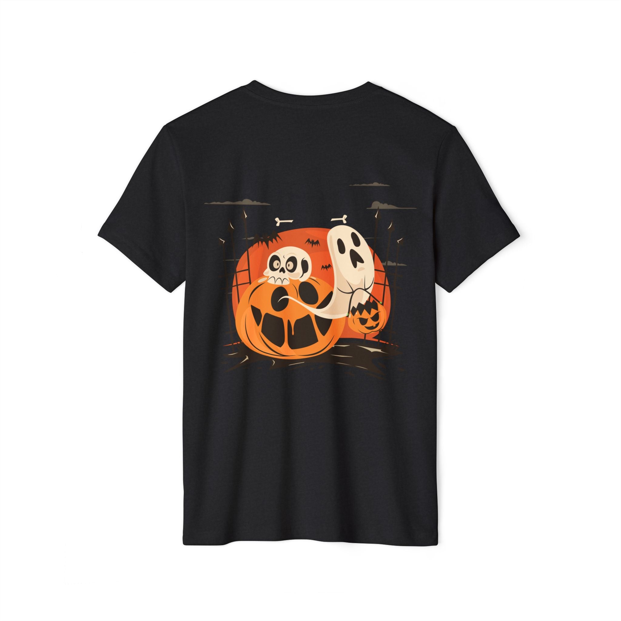 Halloween with Pumpkins | Unisex Recycled Organic T-Shirt