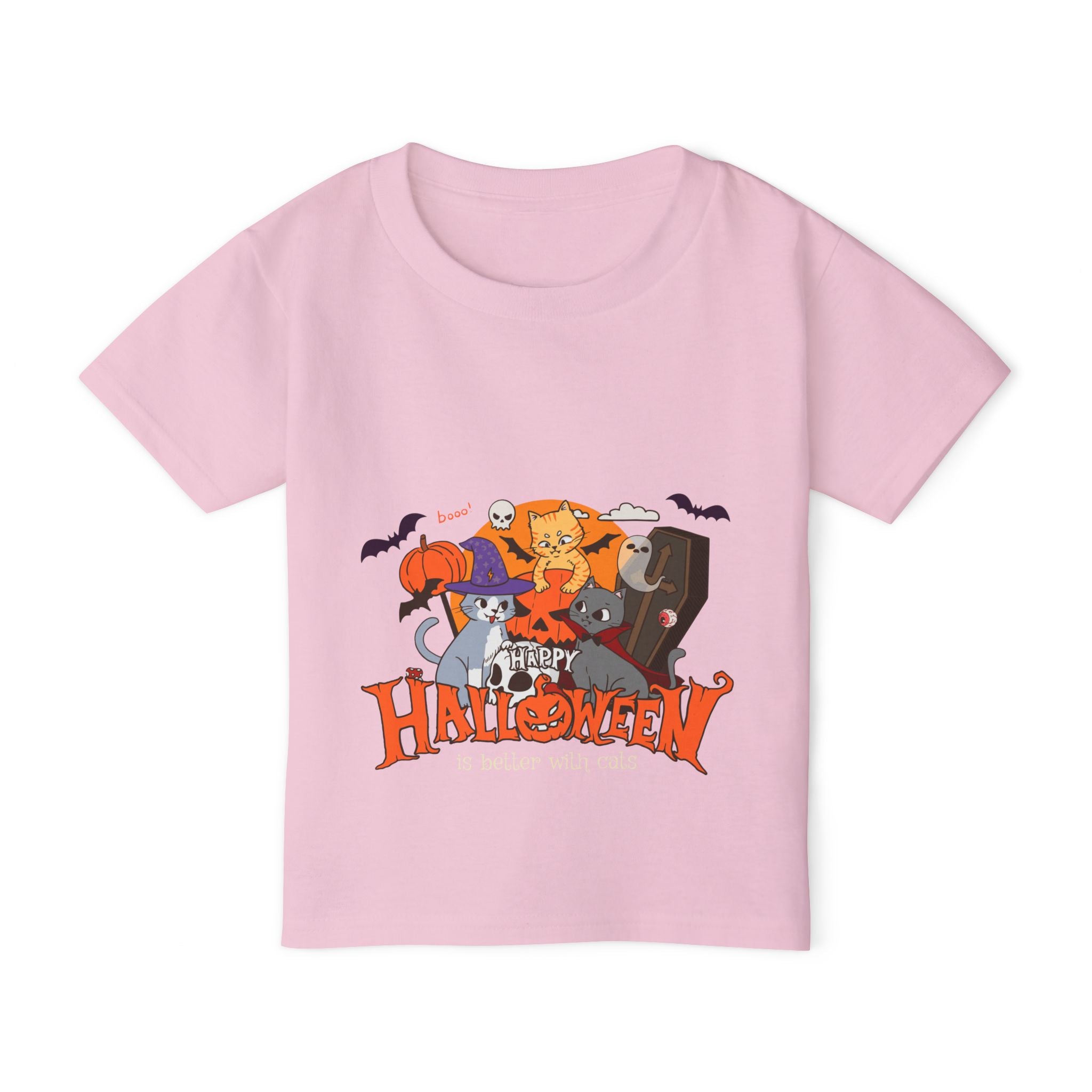 Halloween is Better with Cats | Heavy Cotton Toddler T-shirt