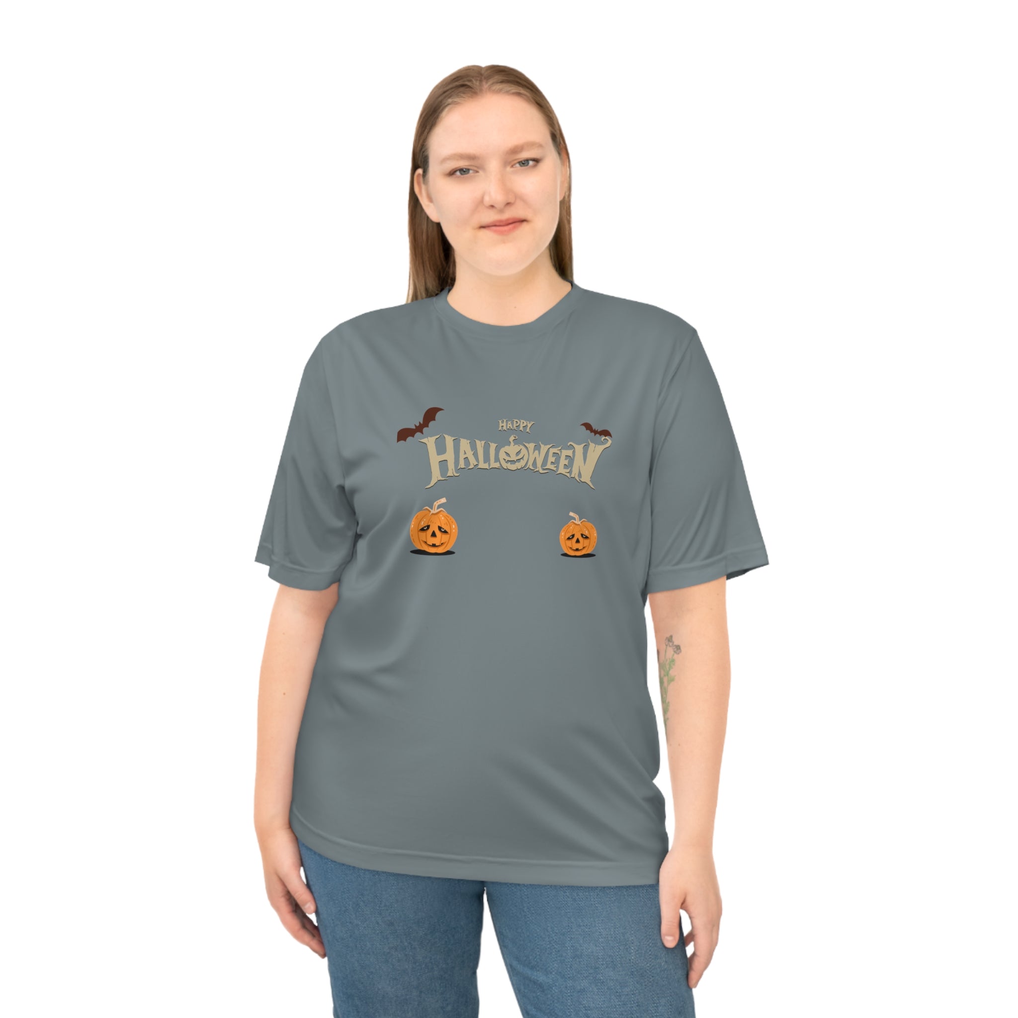 Halloween with Pumpkins | Unisex Zone Performance T-shirt
