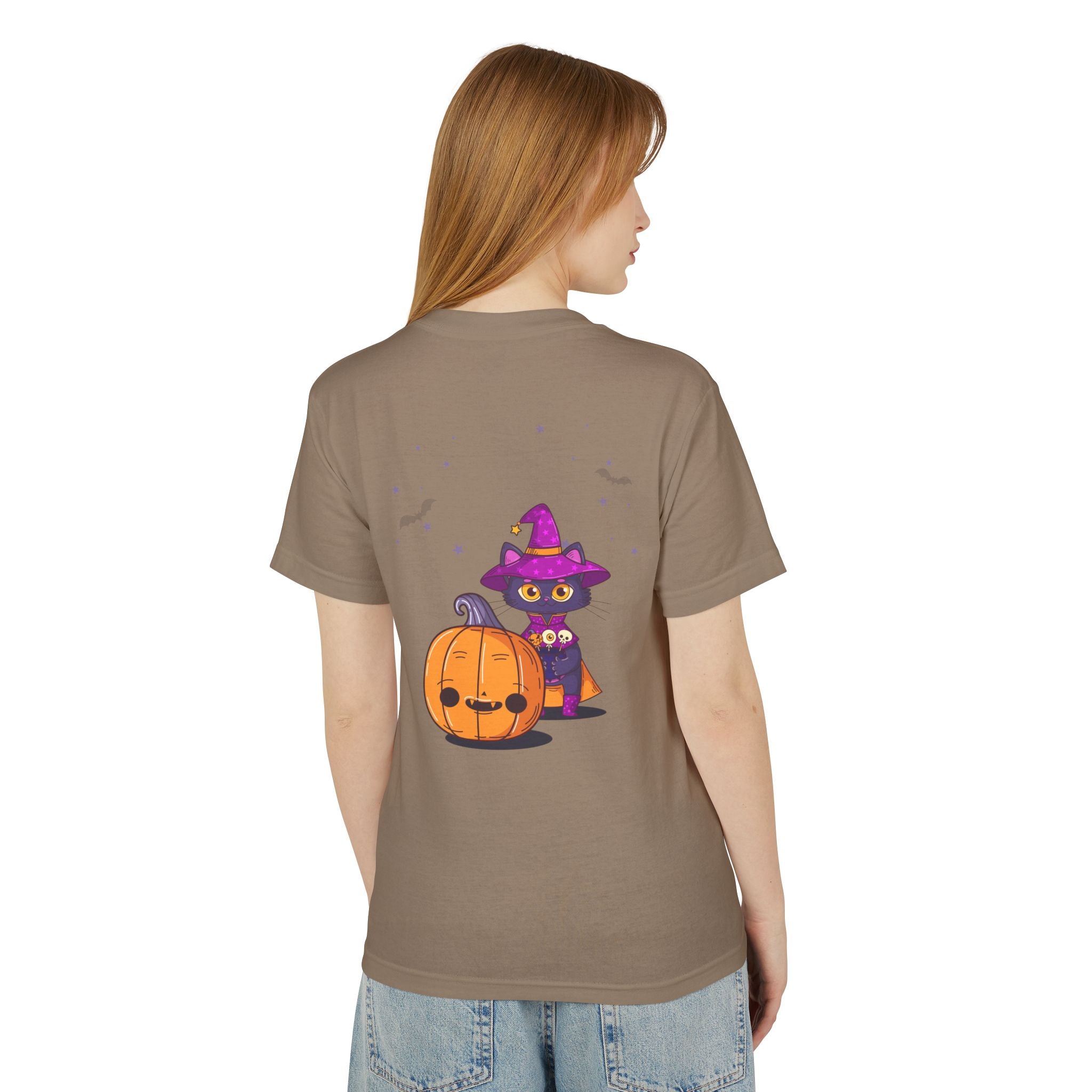 Halloween with Witch's Cats | Unisex Garment-Dyed Heavyweight Cotton Tee