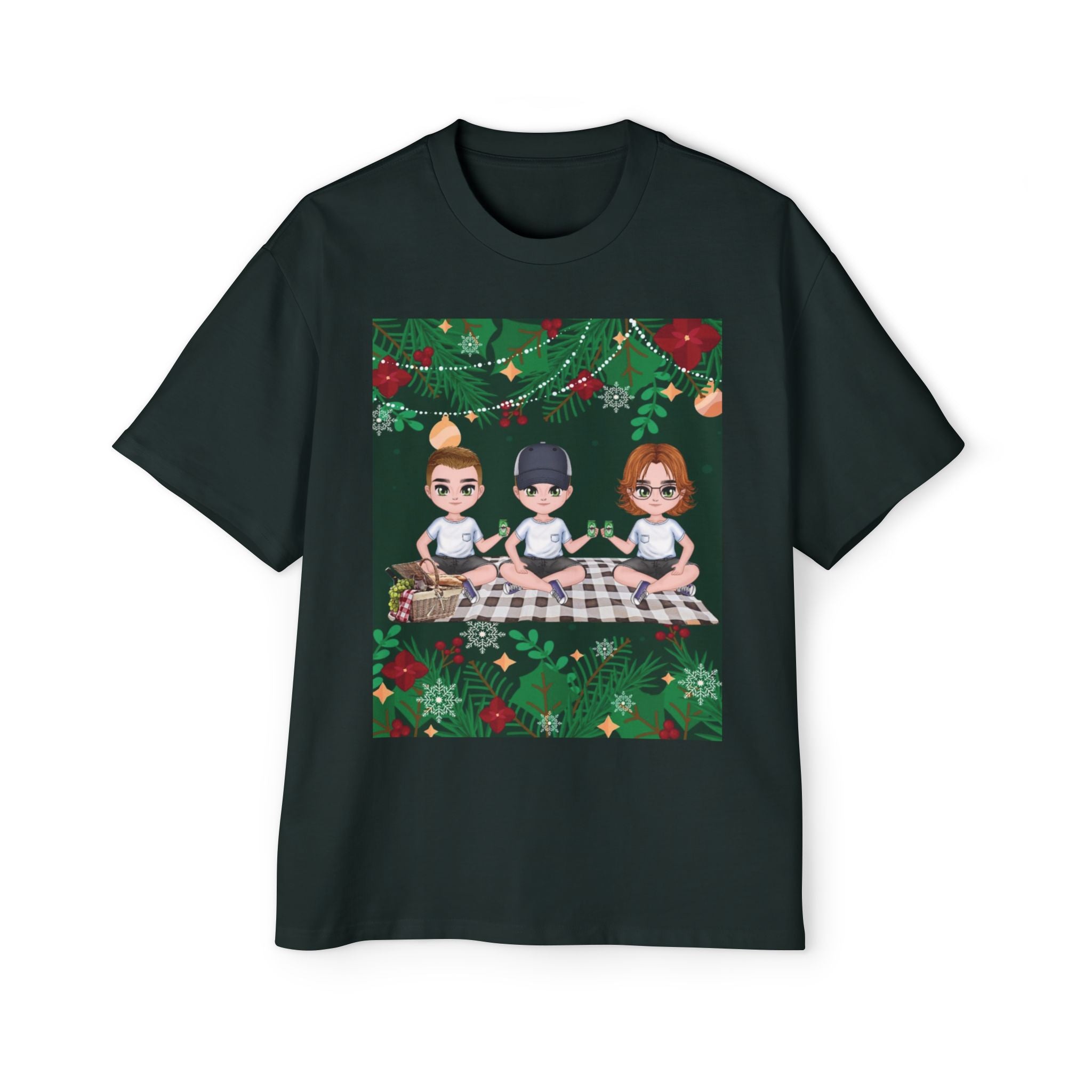 Christmas Family | Men's Heavy Oversized Tee