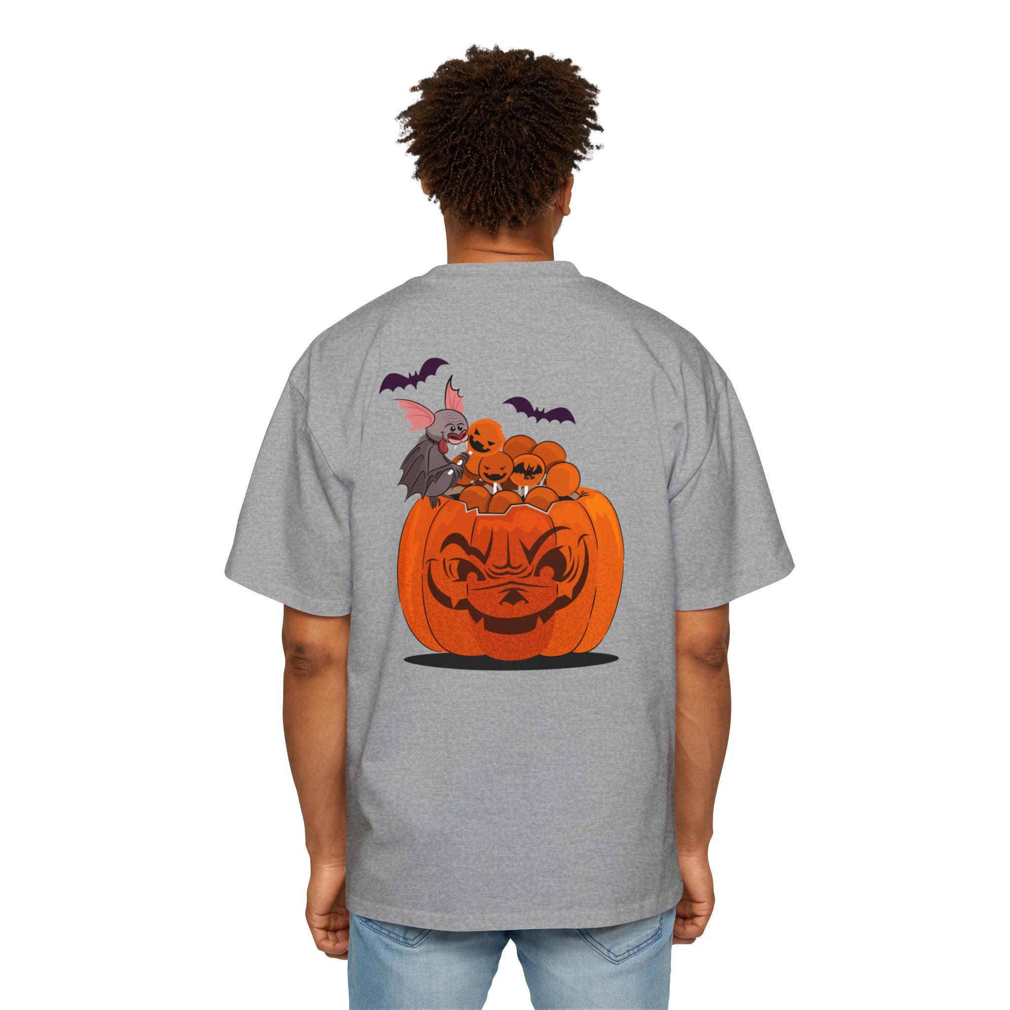 Halloween Trick or Treat | Men's Heavy Oversized Tee