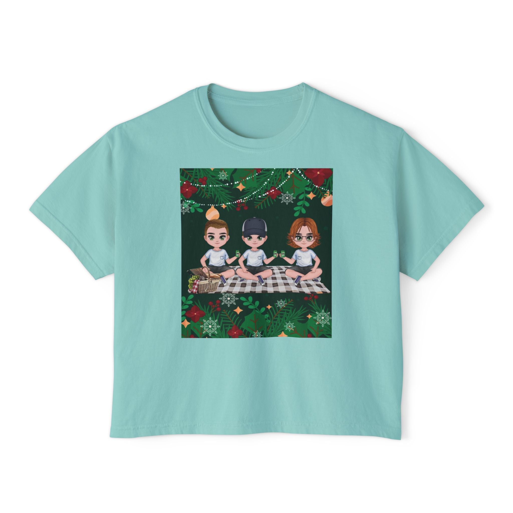 HAPPY CHRISTMAS DAY Women's Boxy Tee