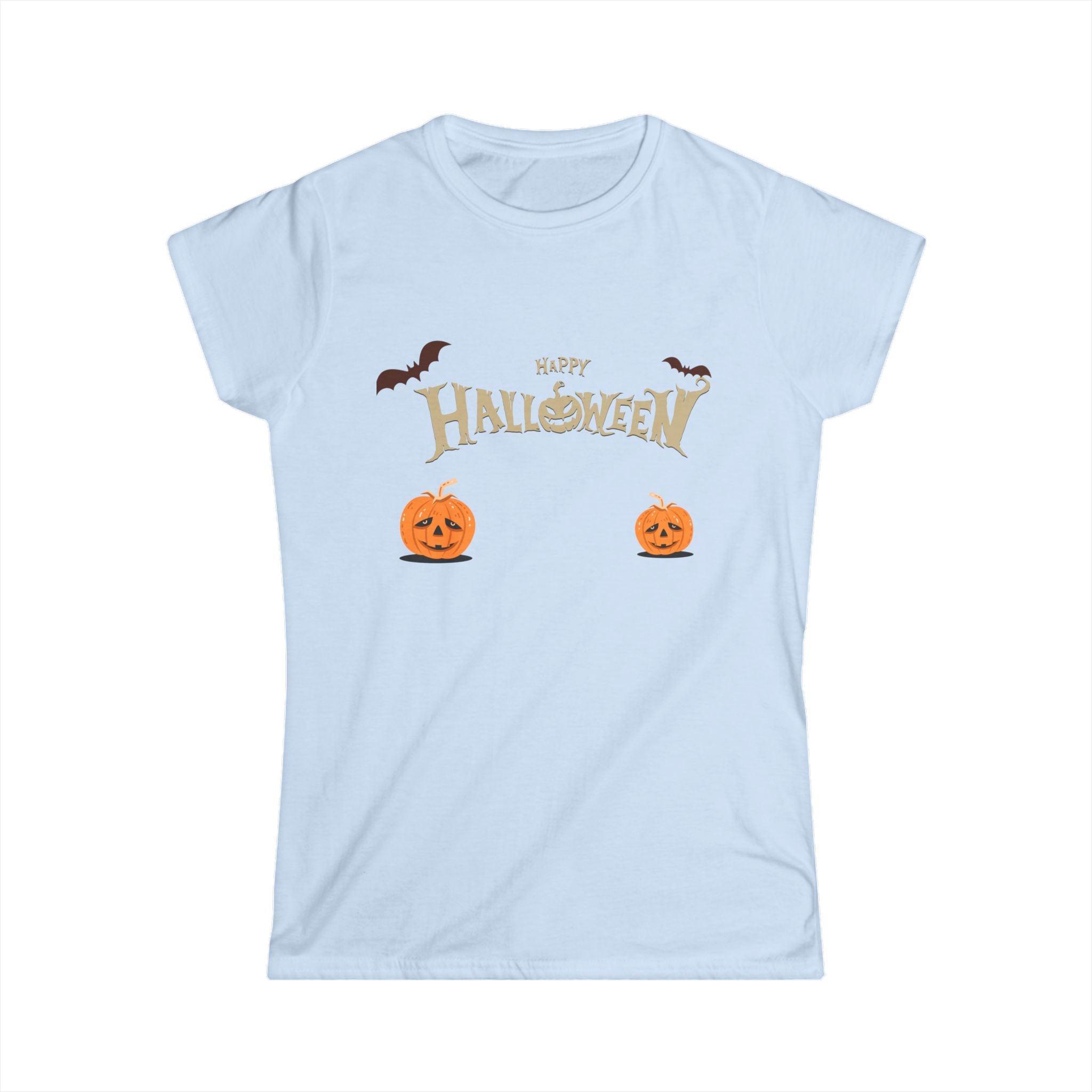 Halloween with Pumpkins | Women's Softstyle Tee