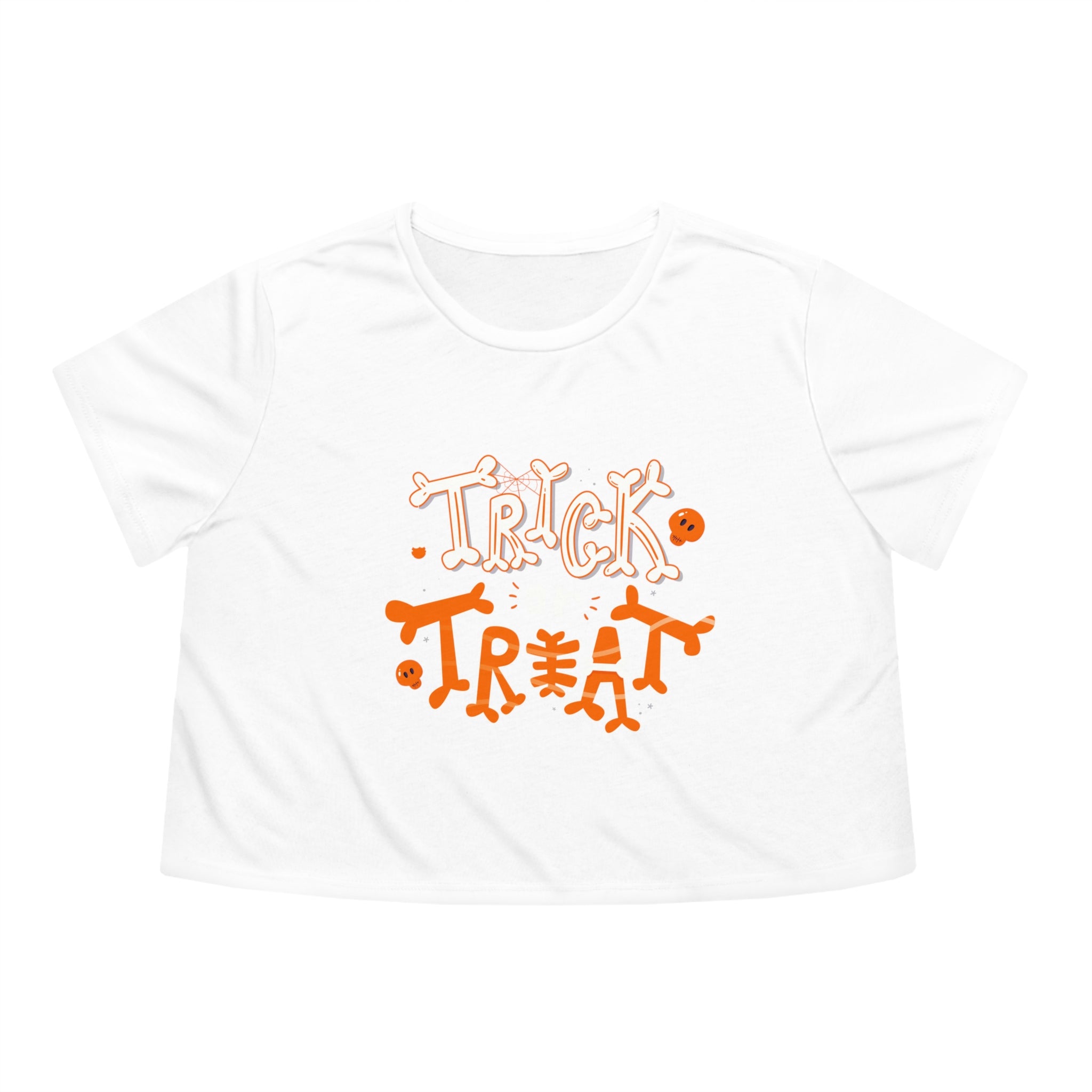 Halloween Trick or Treat | Women's Flowy Cropped Tee