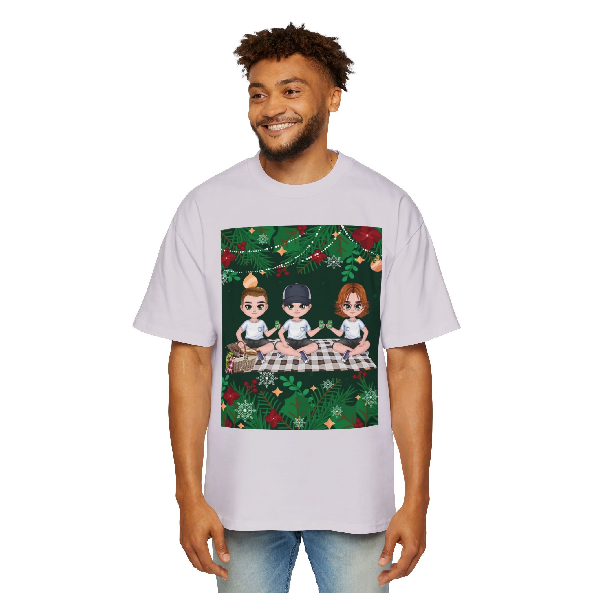 Christmas Family | Men's Heavy Oversized Tee
