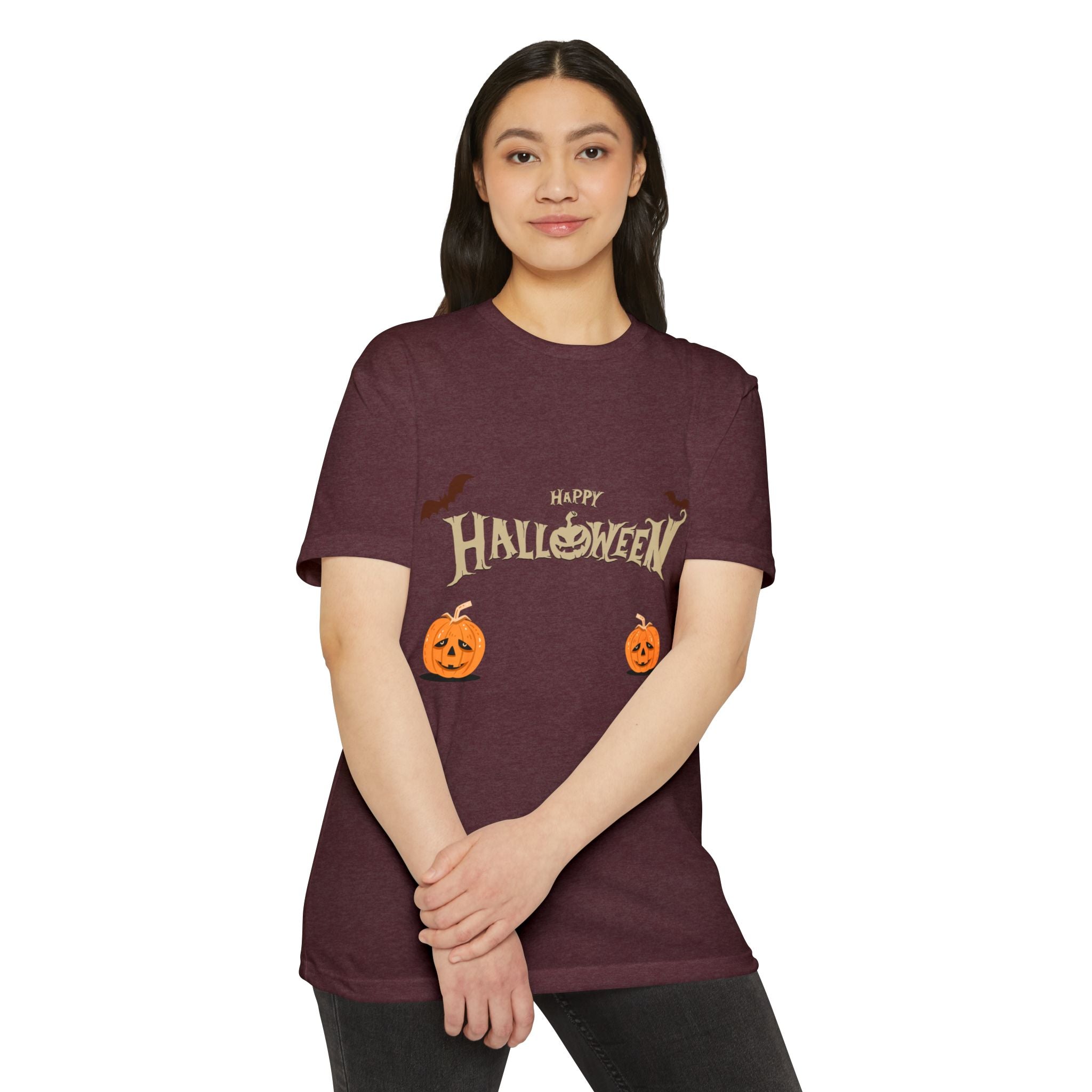 Halloween with Pumpkins | Unisex CVC Jersey T-shirt