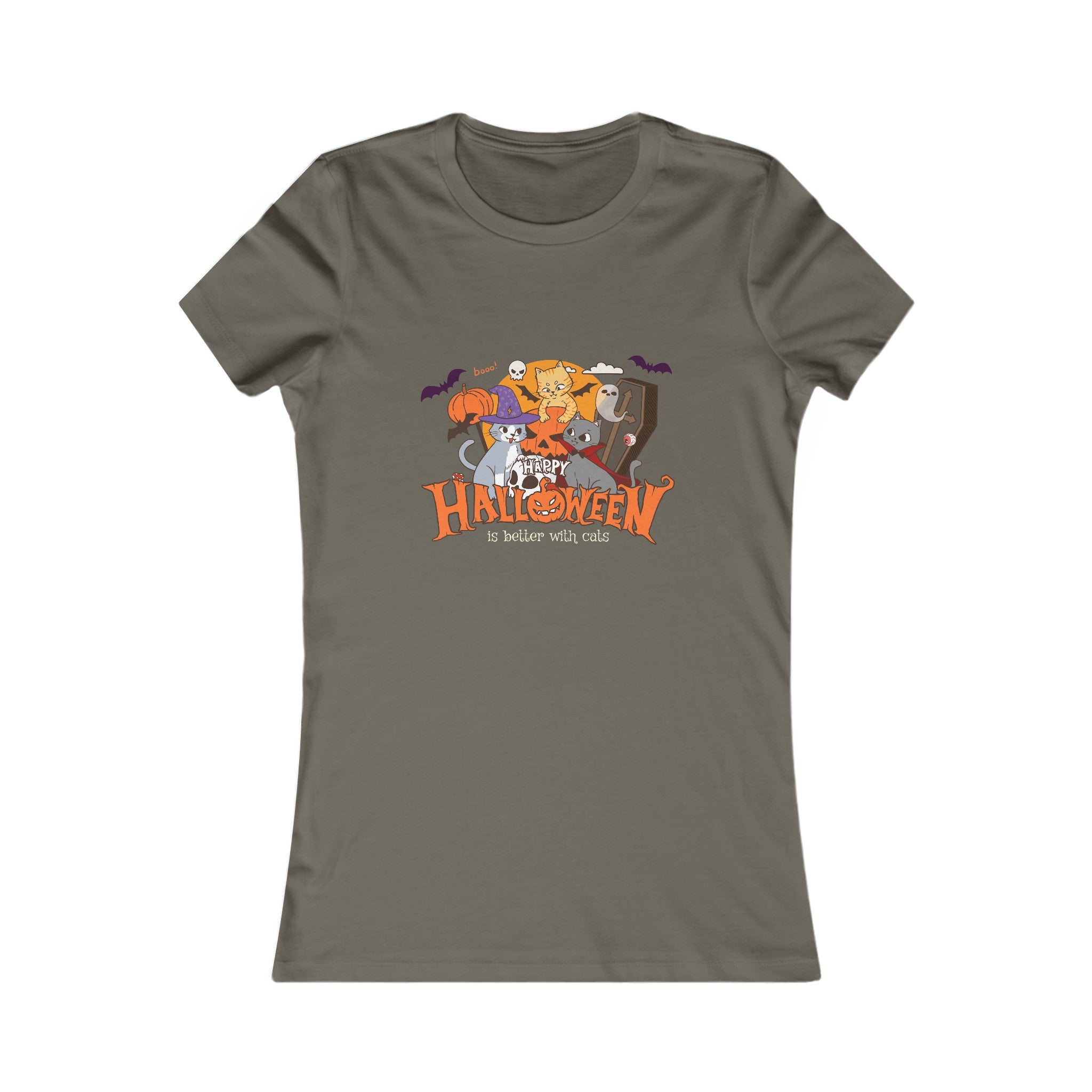 Halloween is Better with Cats | Women's Favorite Tee