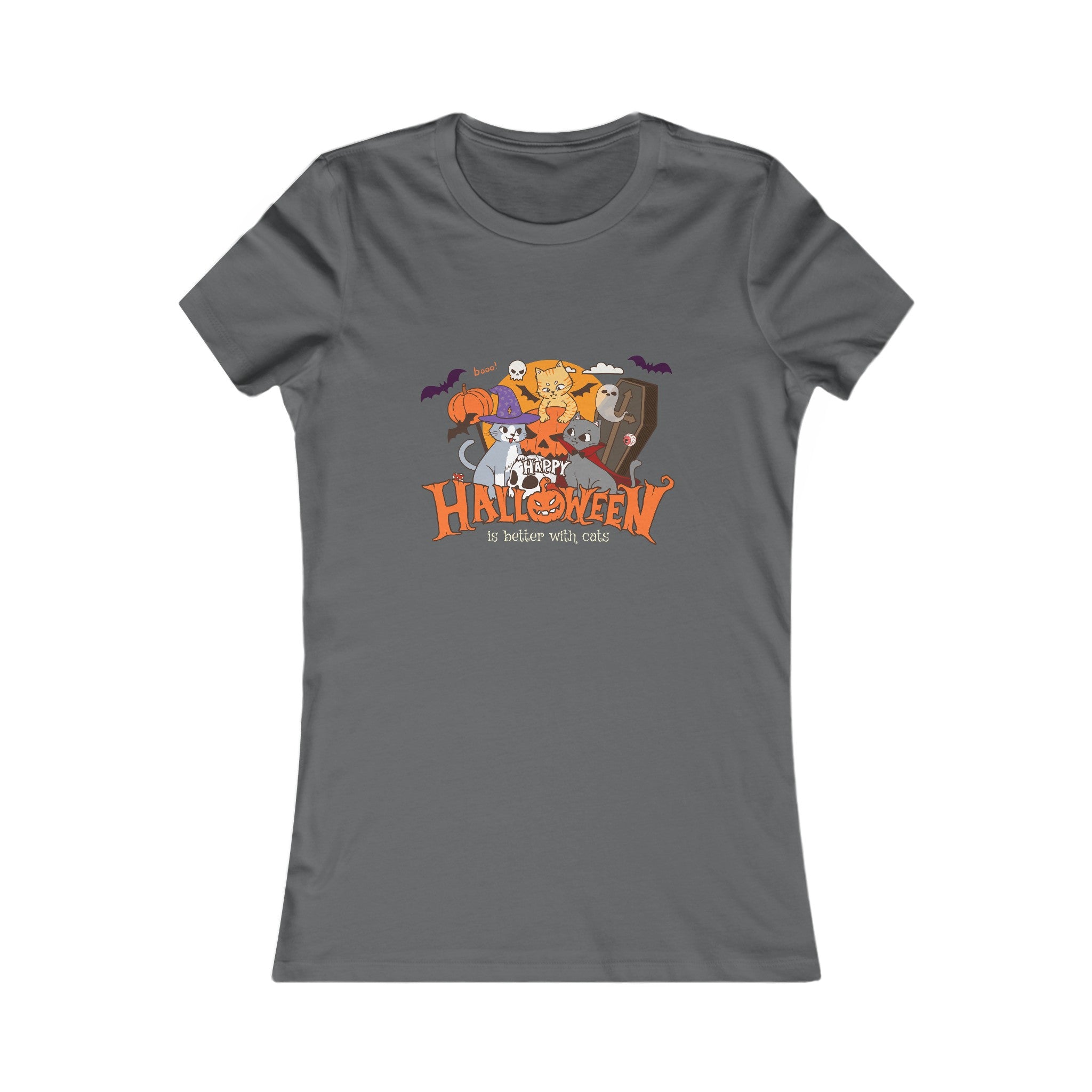 Halloween is Better with Cats | Women's Favorite Tee