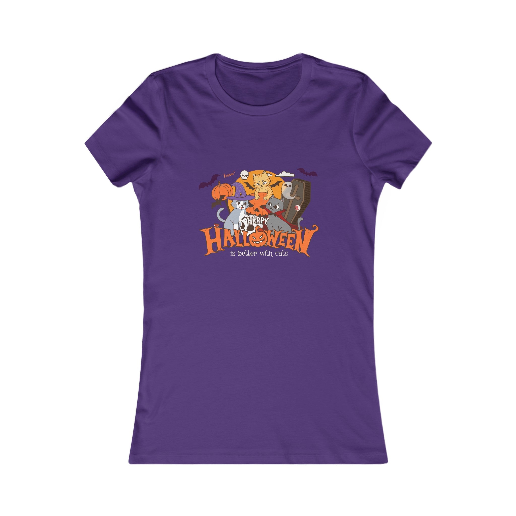 Halloween is Better with Cats | Women's Favorite Tee
