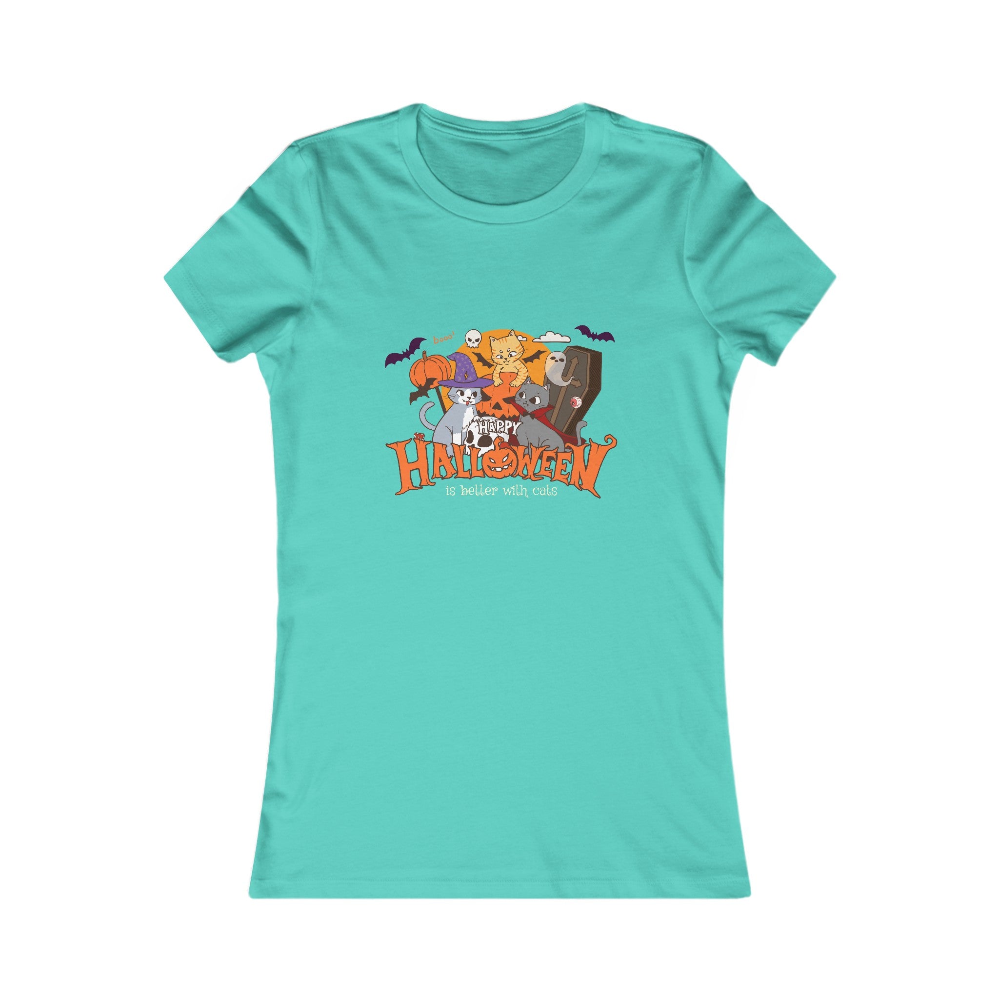 Halloween is Better with Cats | Women's Favorite Tee