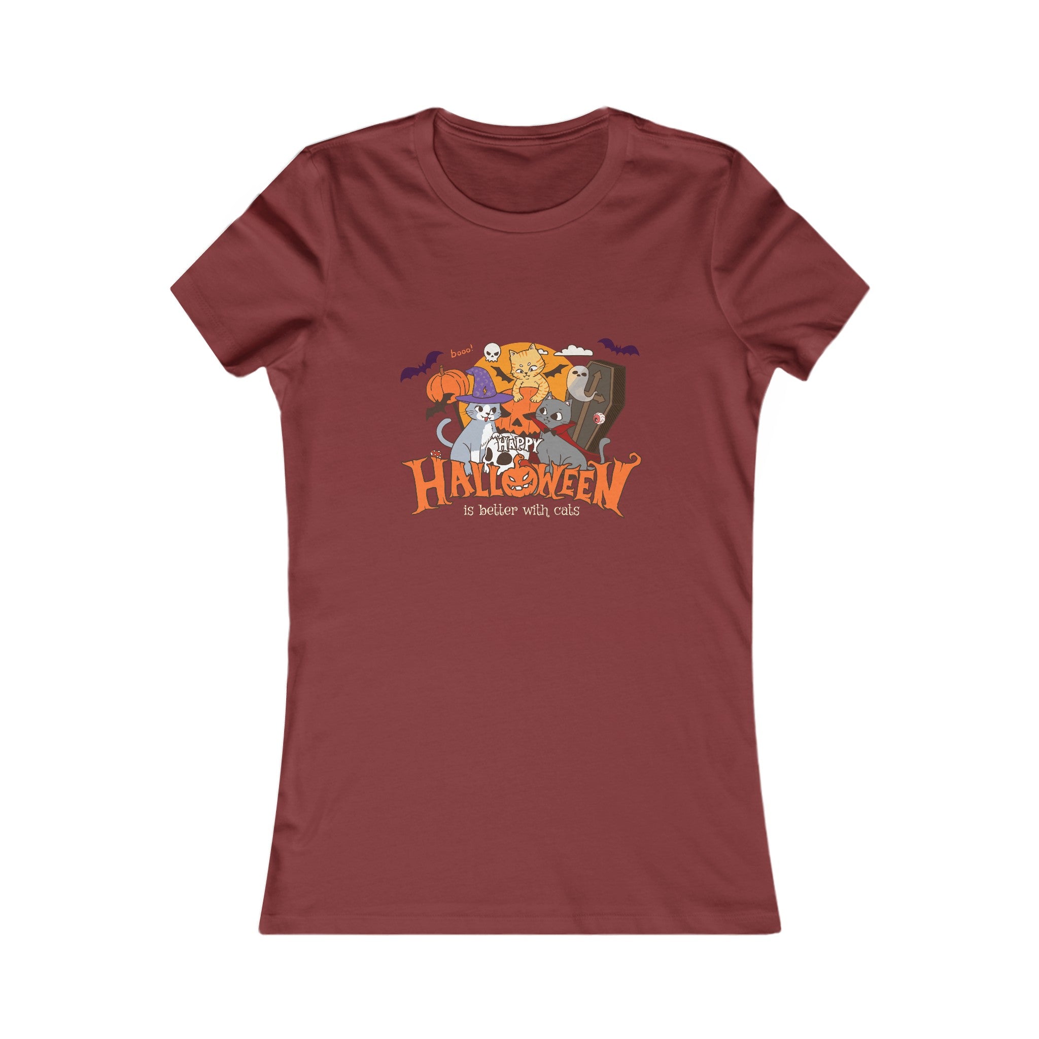 Halloween is Better with Cats | Women's Favorite Tee