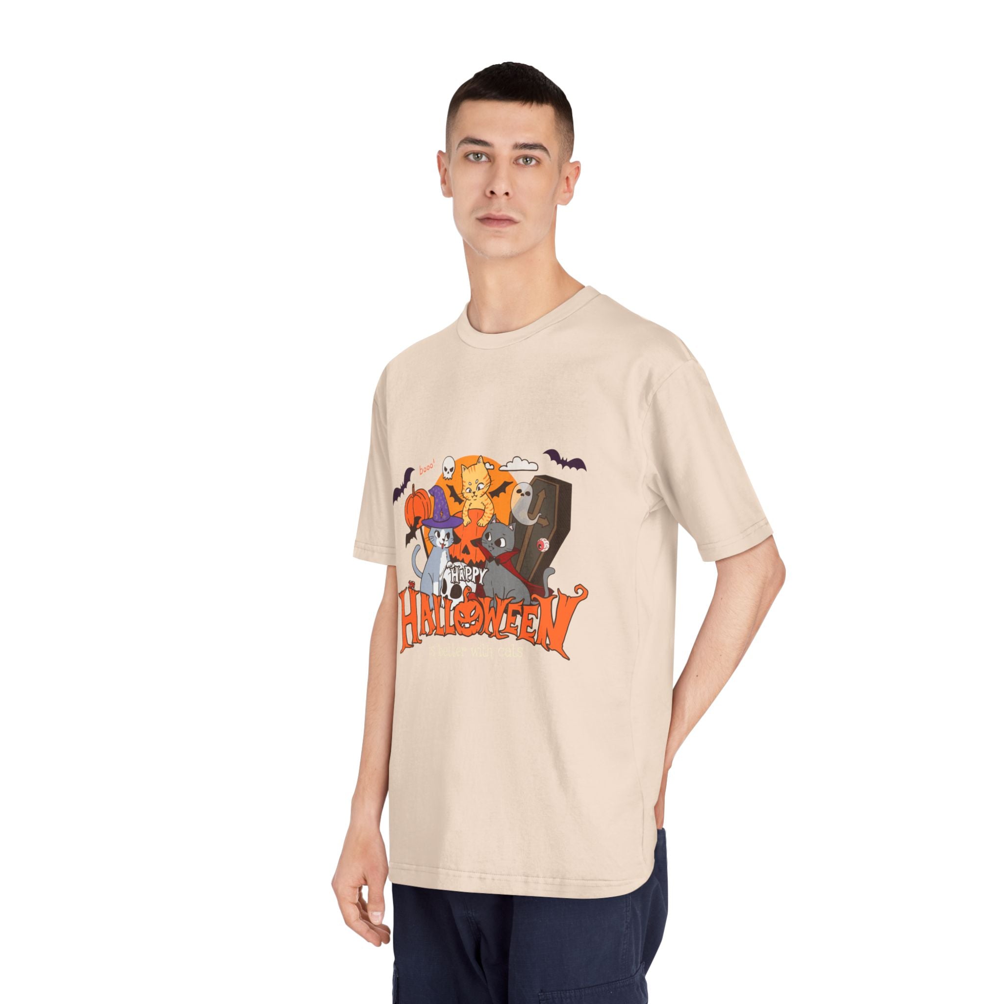 Halloween is Better with Cats | Unisex Classic Crewneck T-Shirt