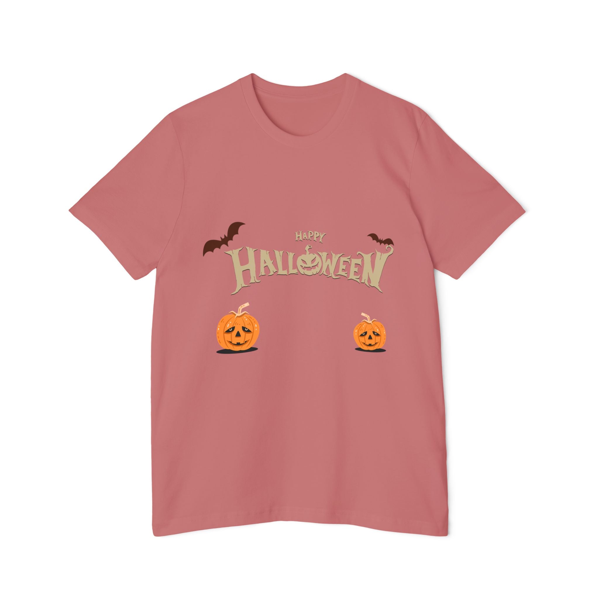 Halloween with Pumpkins | USA-Made Unisex Short-Sleeve Jersey T-Shirt