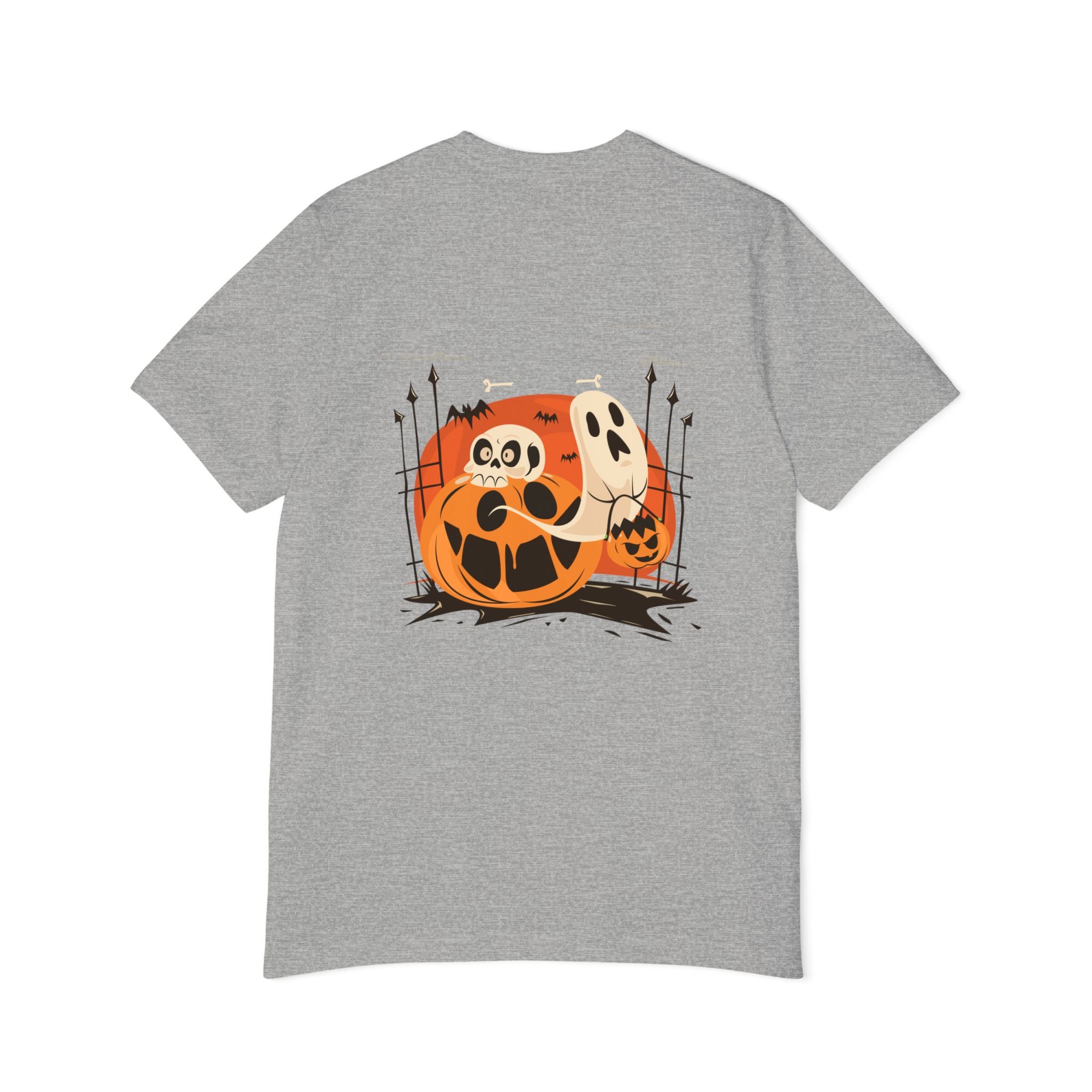 Halloween with Pumpkins | USA-Made Unisex Short-Sleeve Jersey T-Shirt