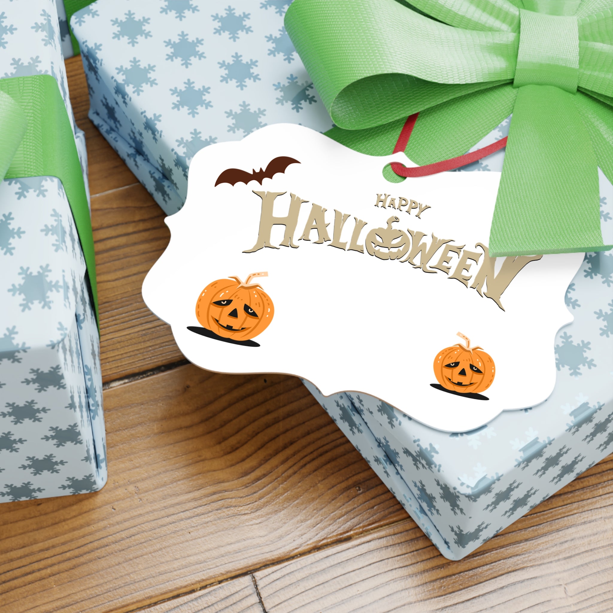 Happy Halloween with Pumpkin | Aluminum Ornaments