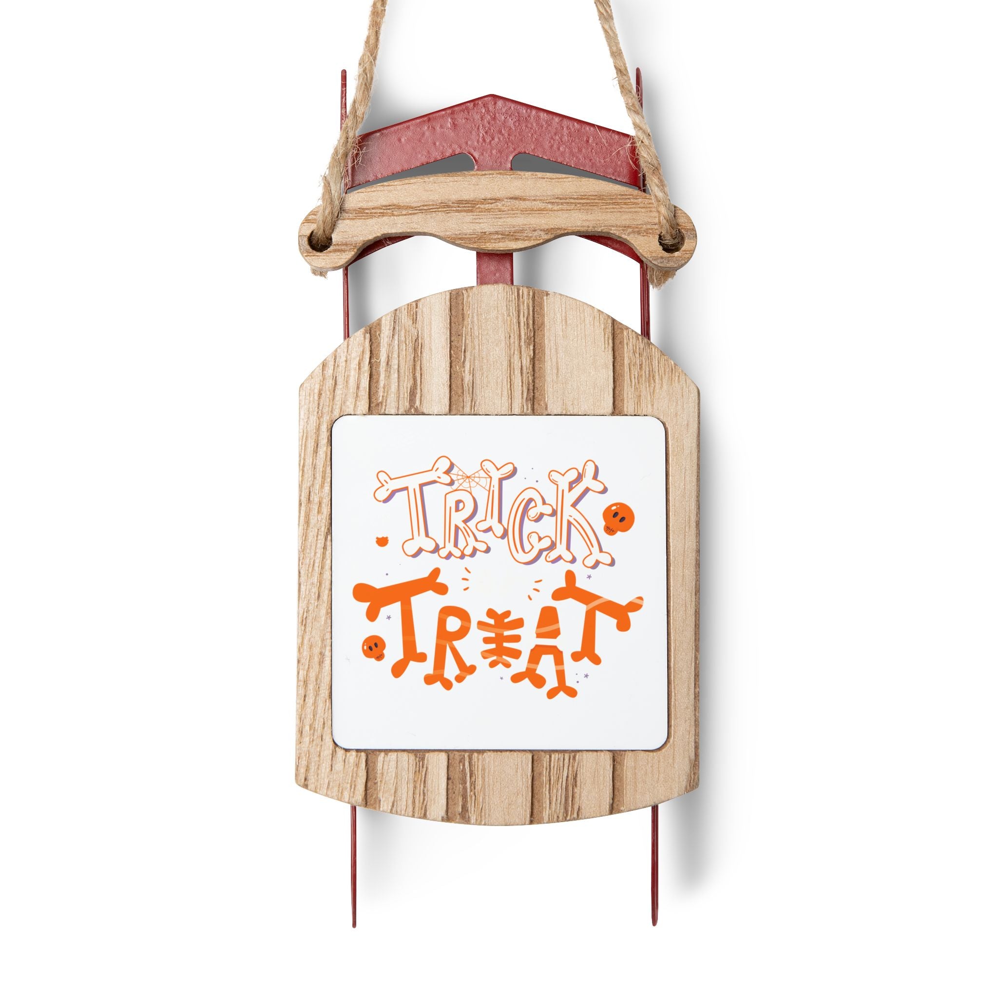 Halloween Trick or Treat | Sled Ornaments