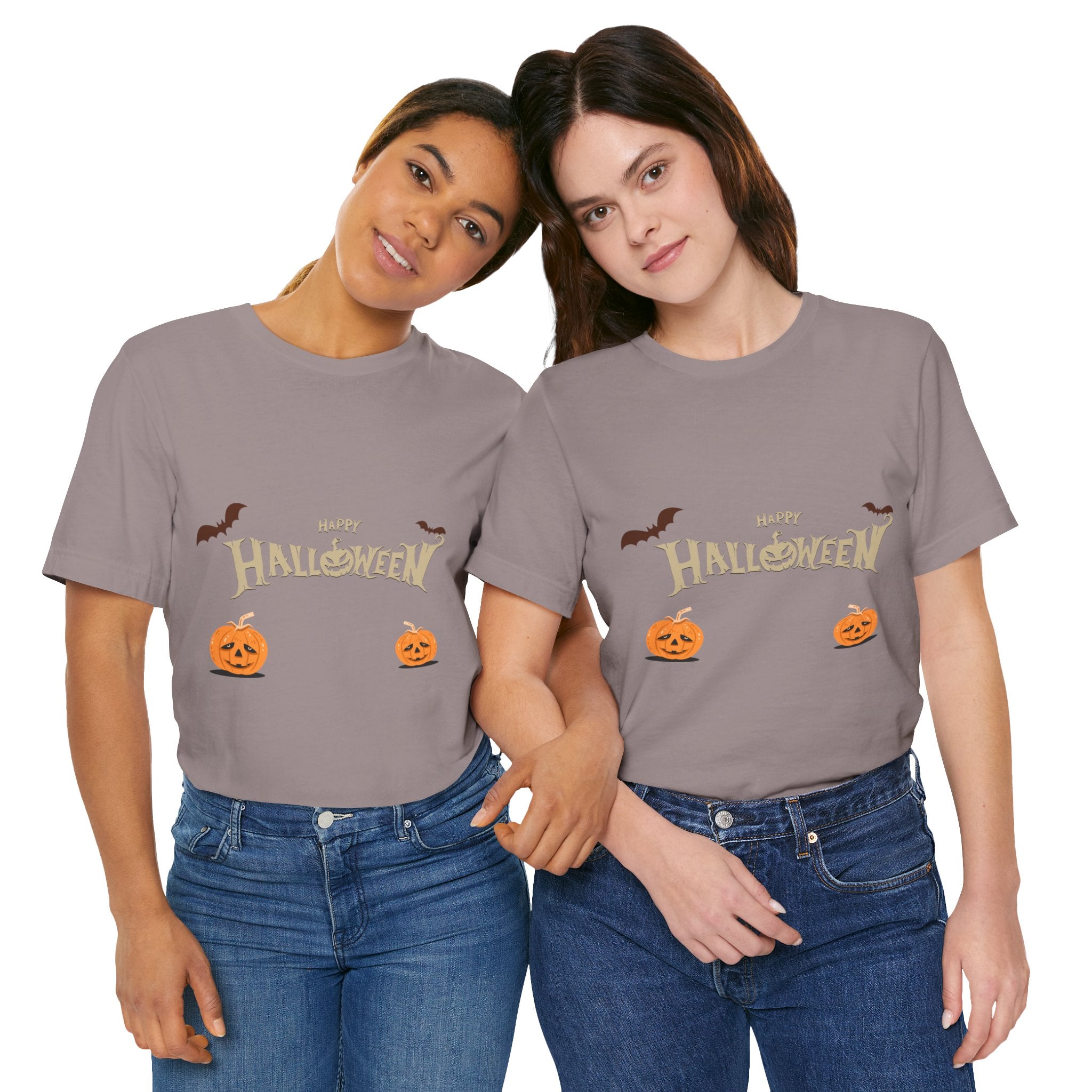 Halloween with Pumpkins | Unisex Jersey Short Sleeve Tee