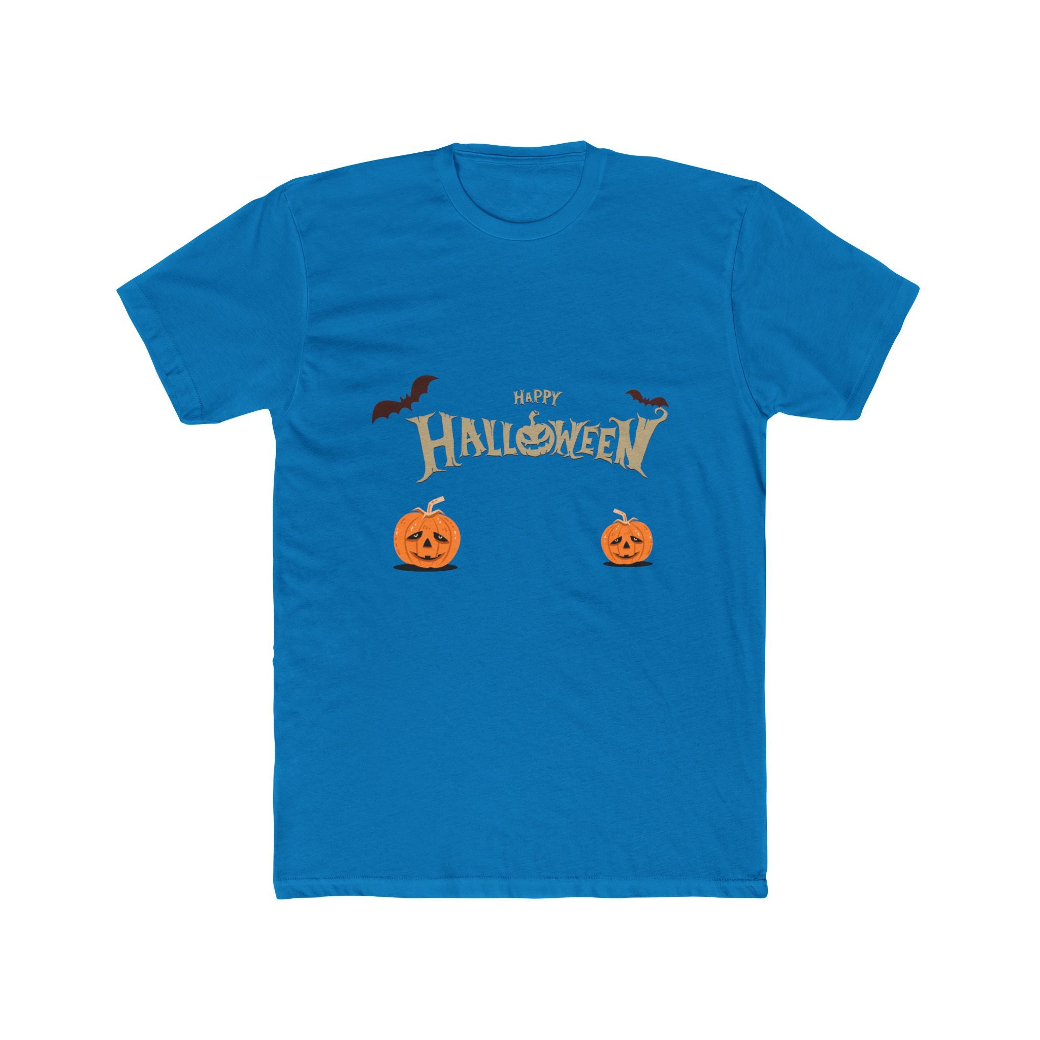 Halloween with Pumpkins | Unisex Cotton Crew Tee