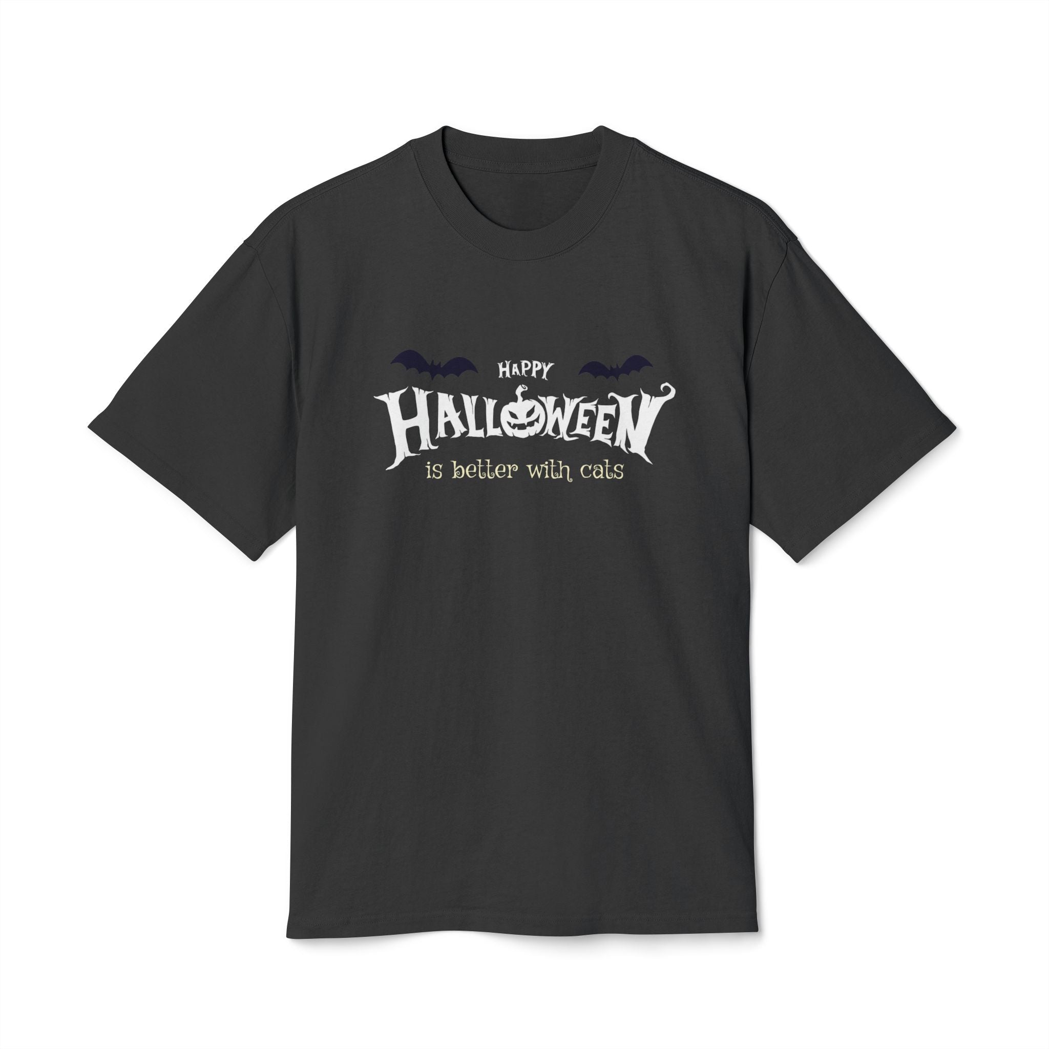 Halloween with Witch's Cats | Unisex Heavy Faded Tee