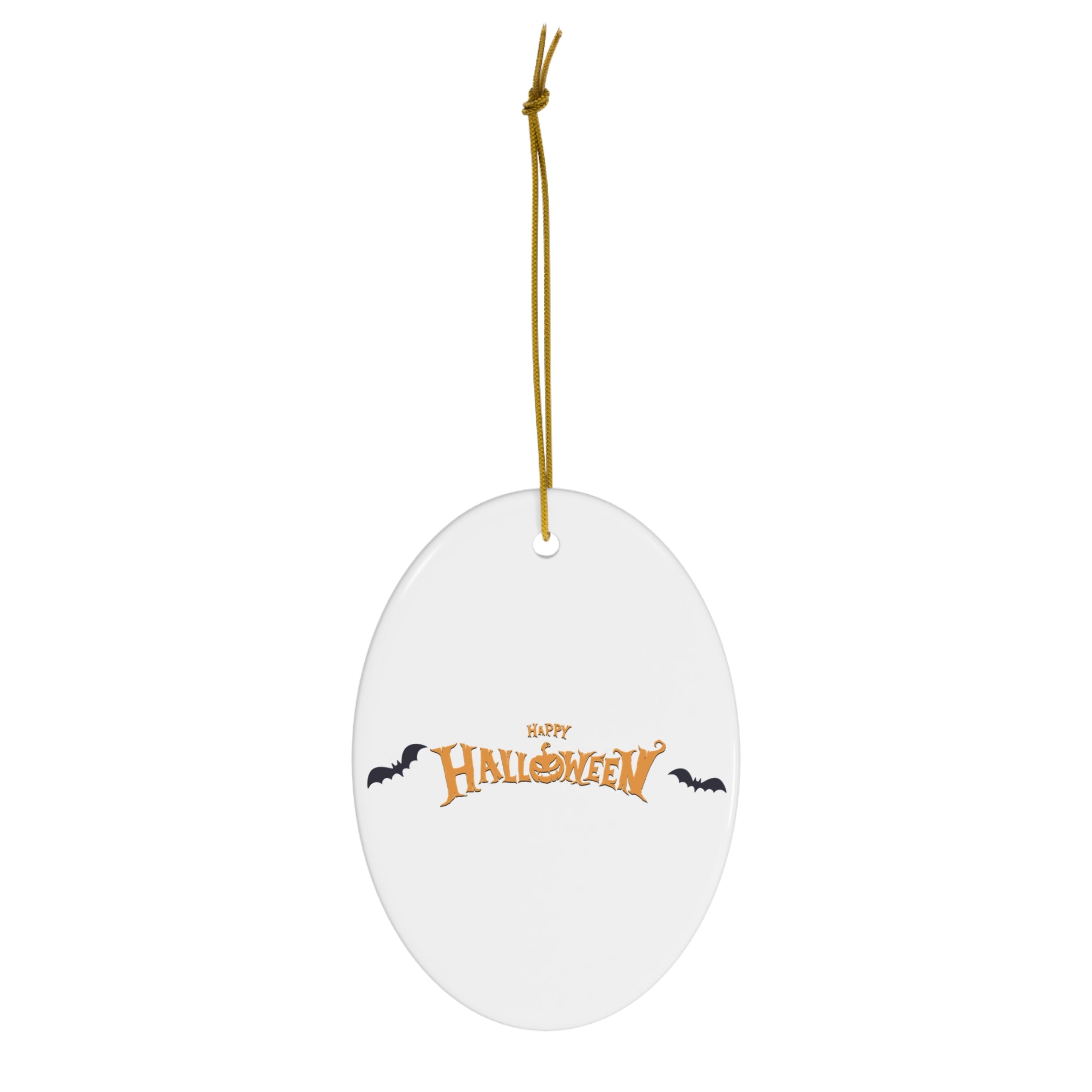 Halloween with Bats | Ceramic Ornament