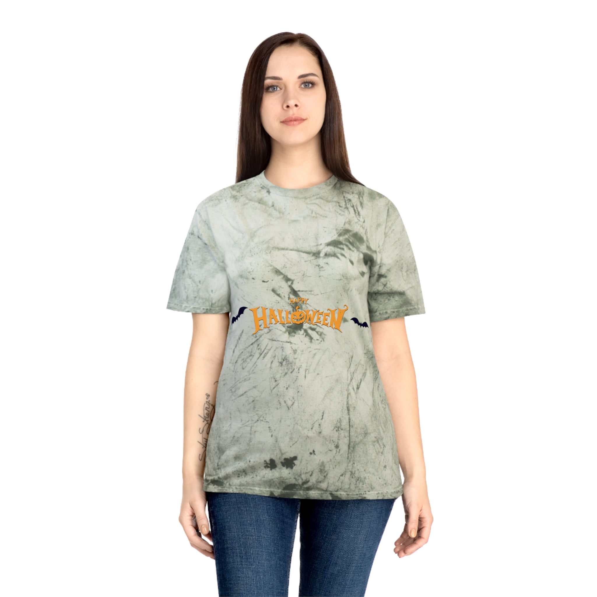 Halloween with Bats | Unisex Color Blast T-Shirt