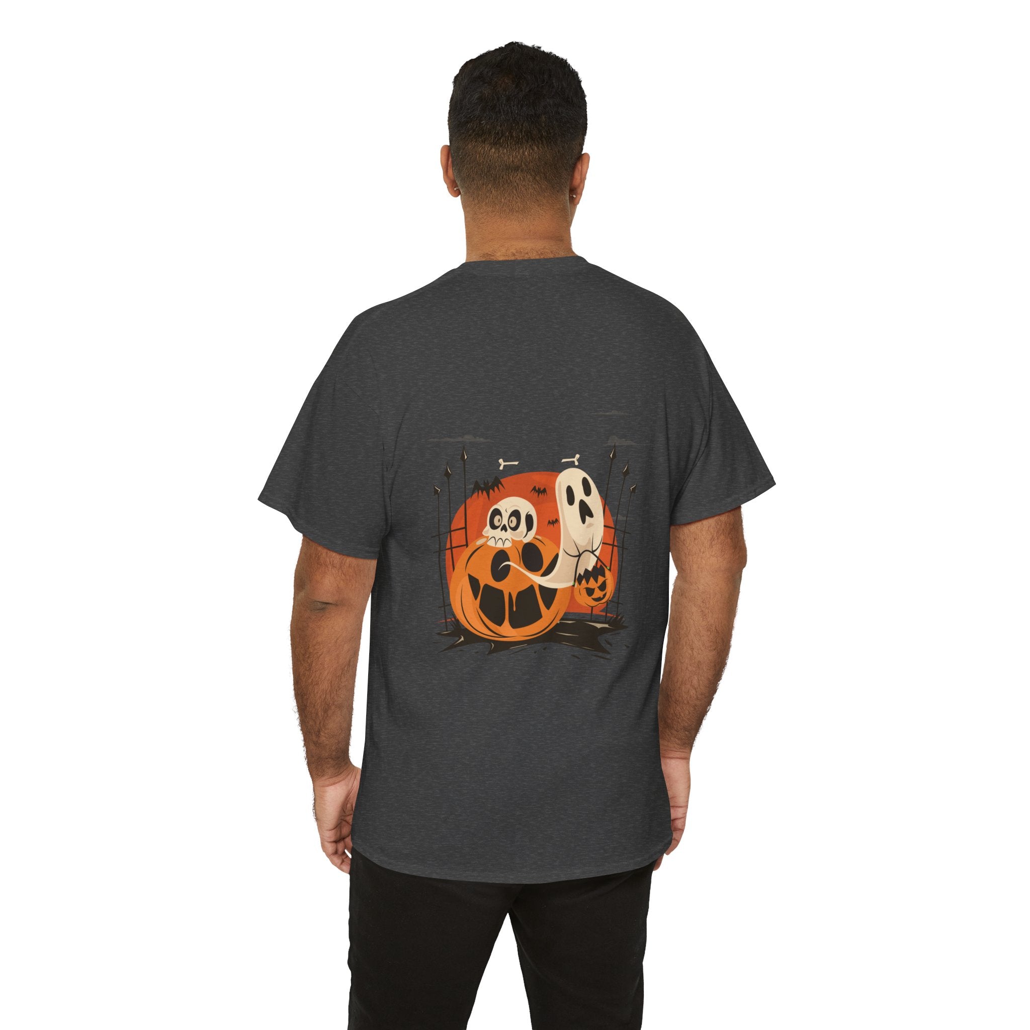 Halloween with Pumpkin | Unisex Heavy Cotton Tee