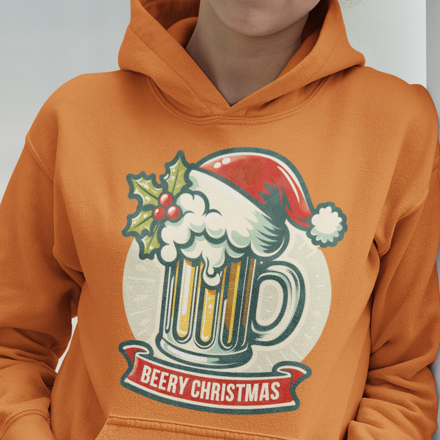 Beery Christmas | Fun Festive Beer | Unisex Hoodie