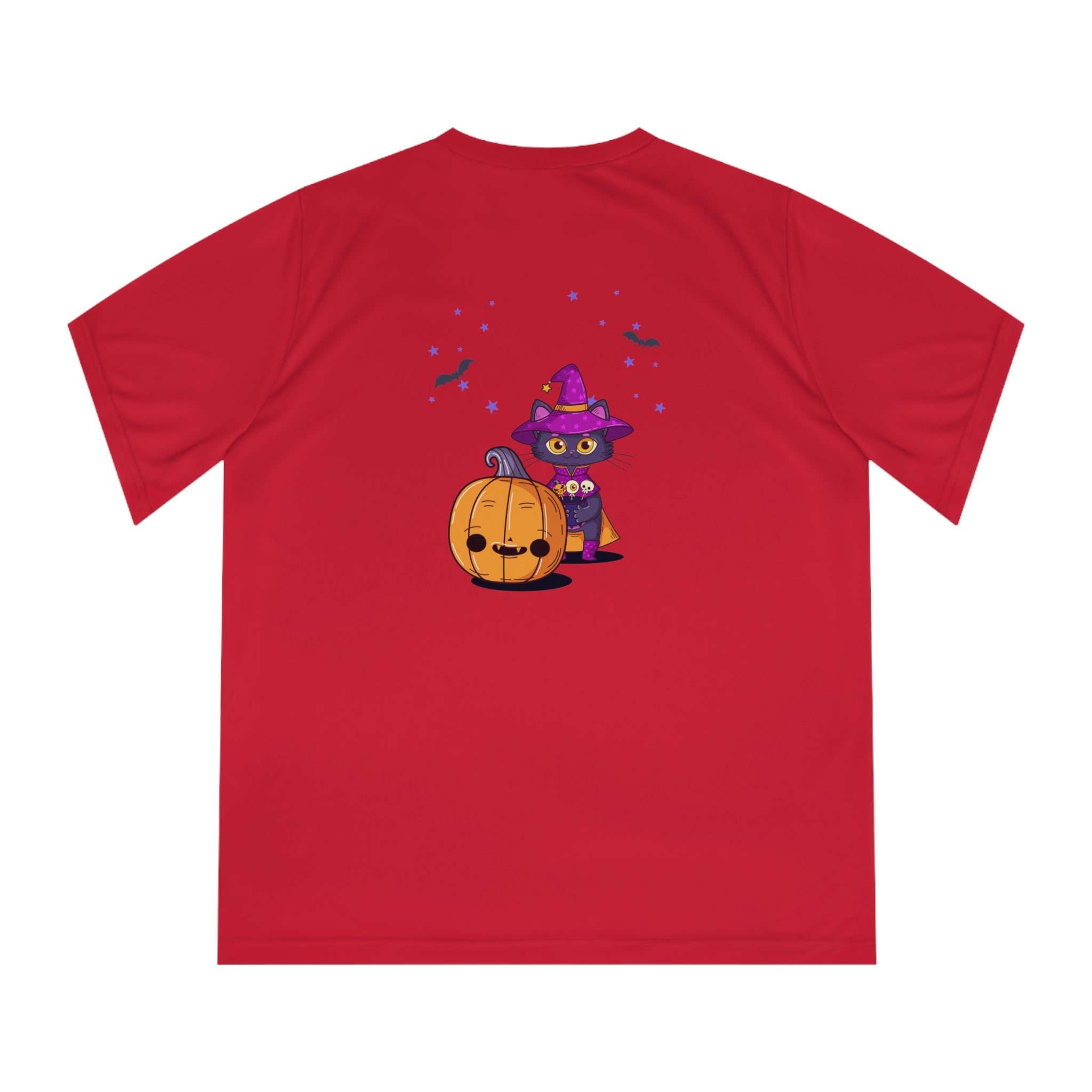 Halloween with Witch's Cats | Women's Performance V-Neck T-Shirt