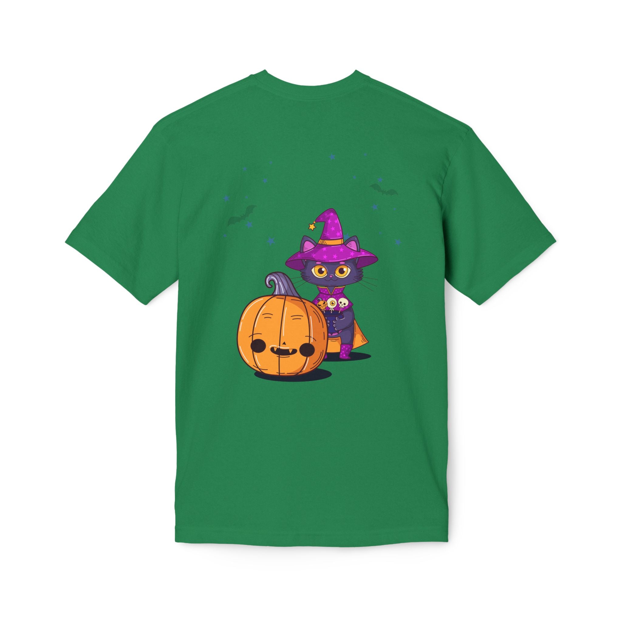 Halloween with Witch's Cats | Unisex Midweight T-shirt, Made in US